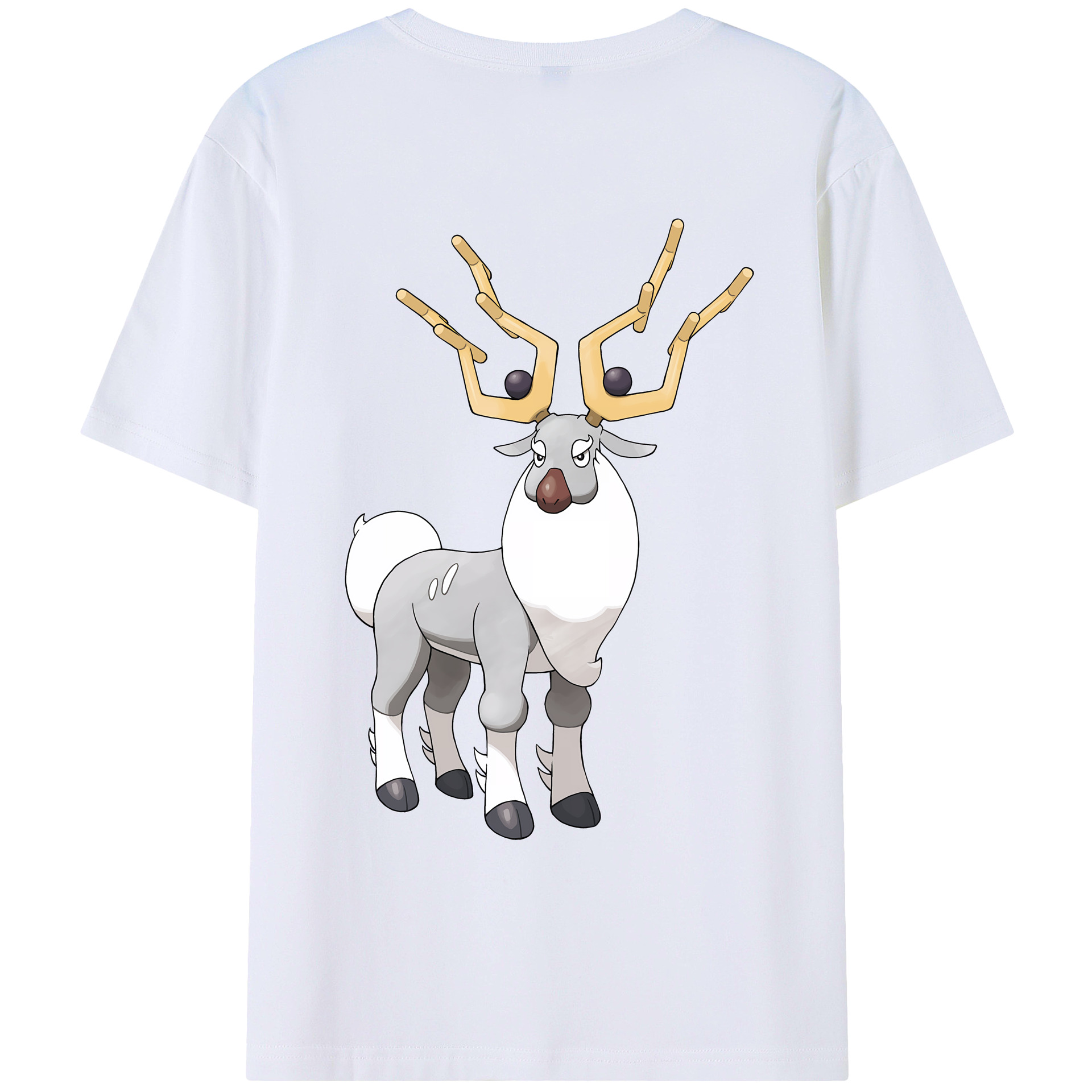 （画像用） ポケットモンスター Pokémon 綿100％ メンズ半袖Tシャツ（バックプリント） 通気性