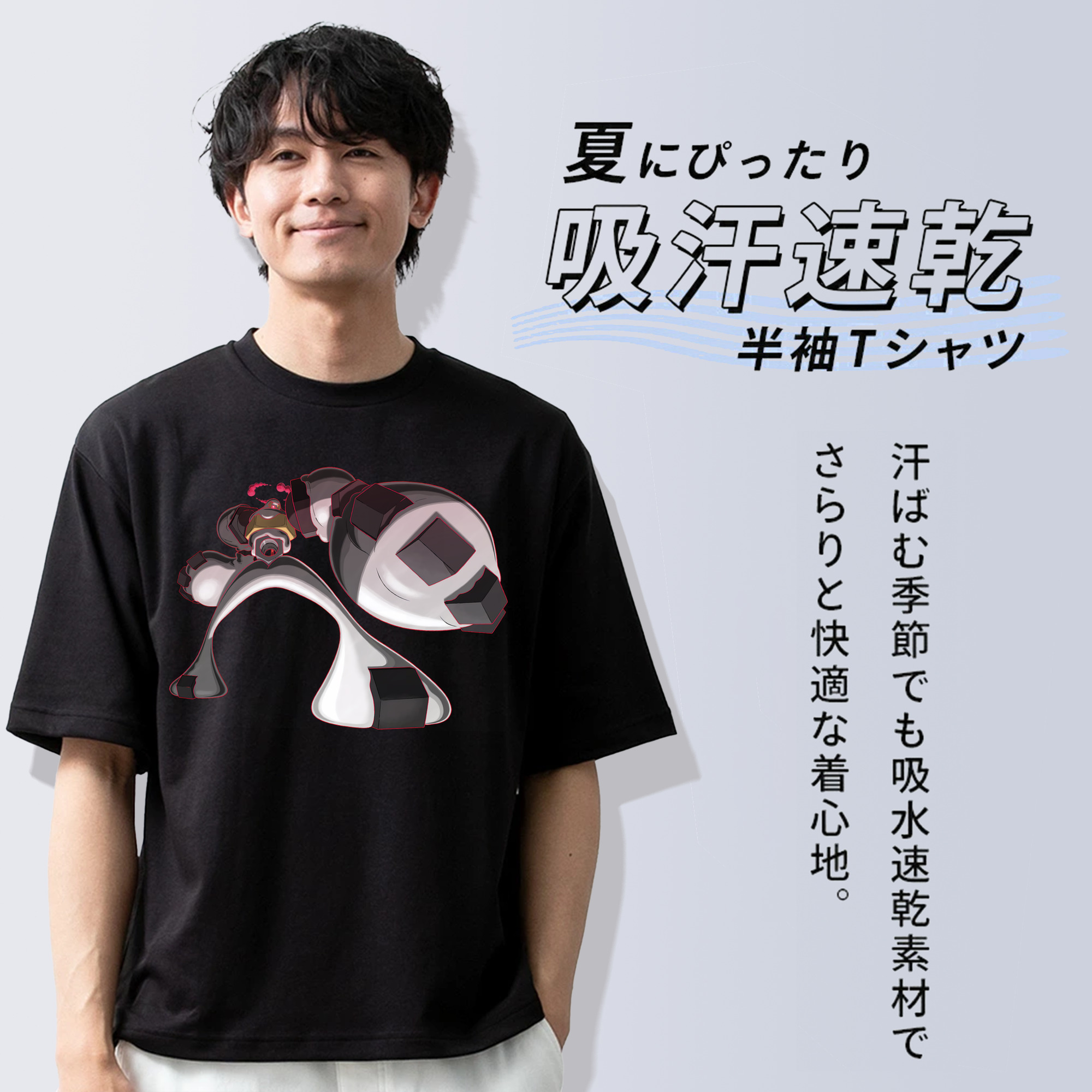 ポケットモンスター Pokémon 綿100％ メンズ半袖Tシャツ｜肌触りやわらか＆通気性