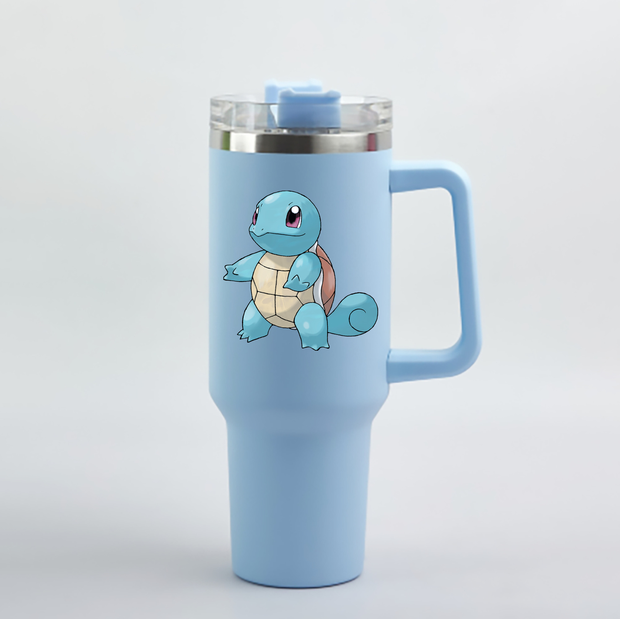 （画像用） ポケットモンスター Pokémon 1200mL車用タンブラー - クリスタルステッカー（プラスチックストロー付き）