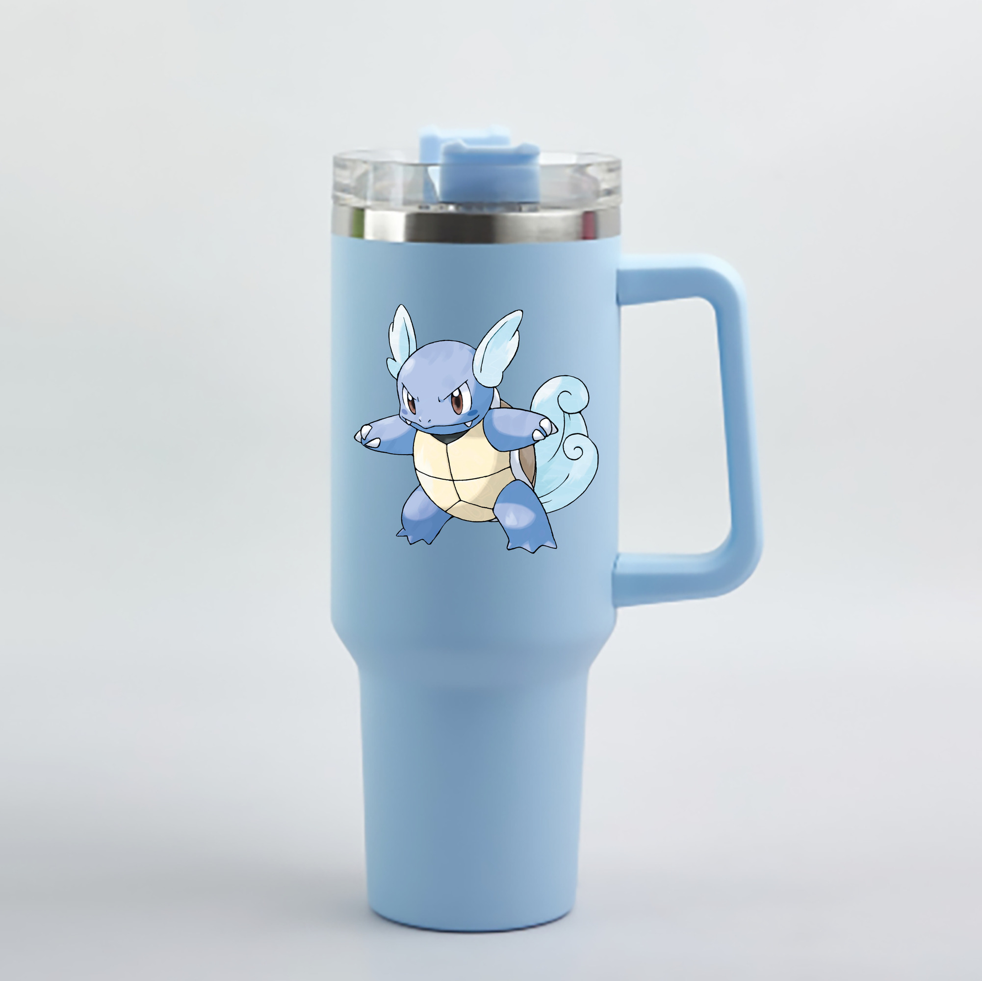 （画像用） ポケットモンスター Pokémon 1200mL車用タンブラー - クリスタルステッカー（プラスチックストロー付き）