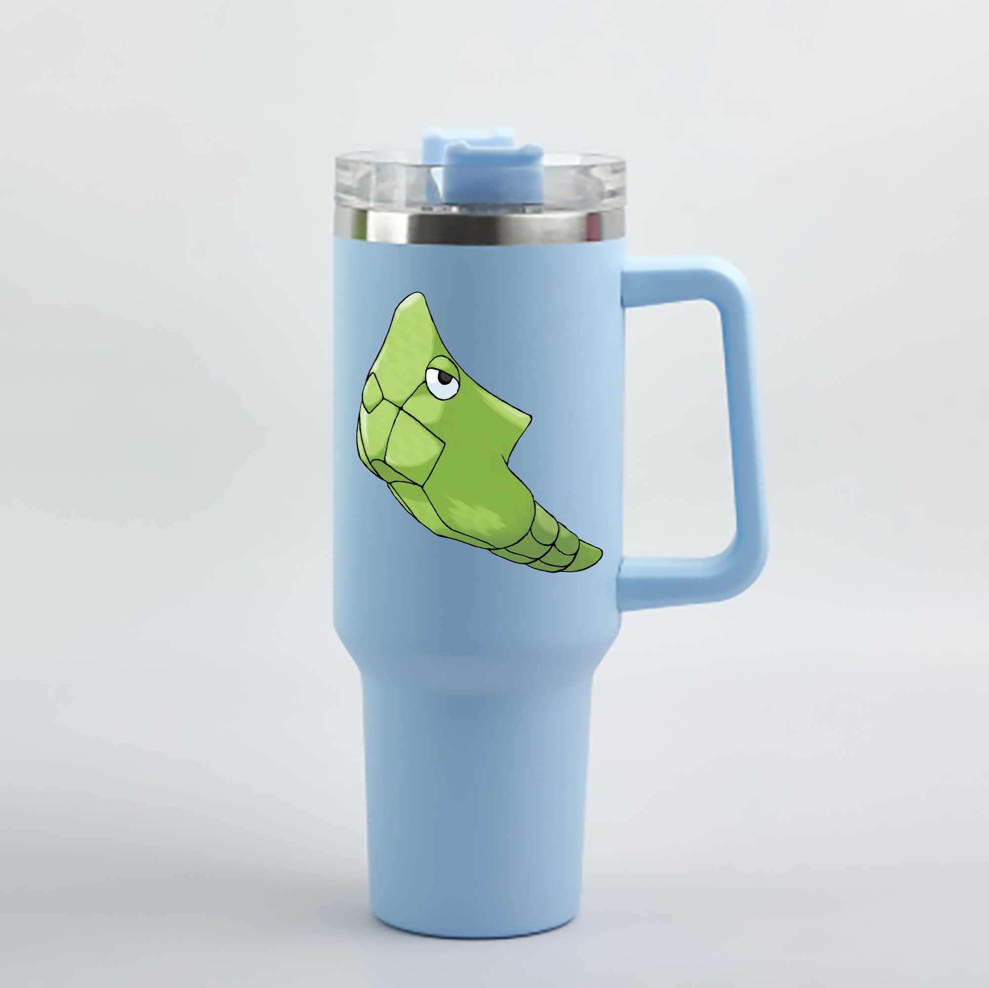 （画像用） ポケットモンスター Pokémon 1200mL車用タンブラー - クリスタルステッカー（プラスチックストロー付き）