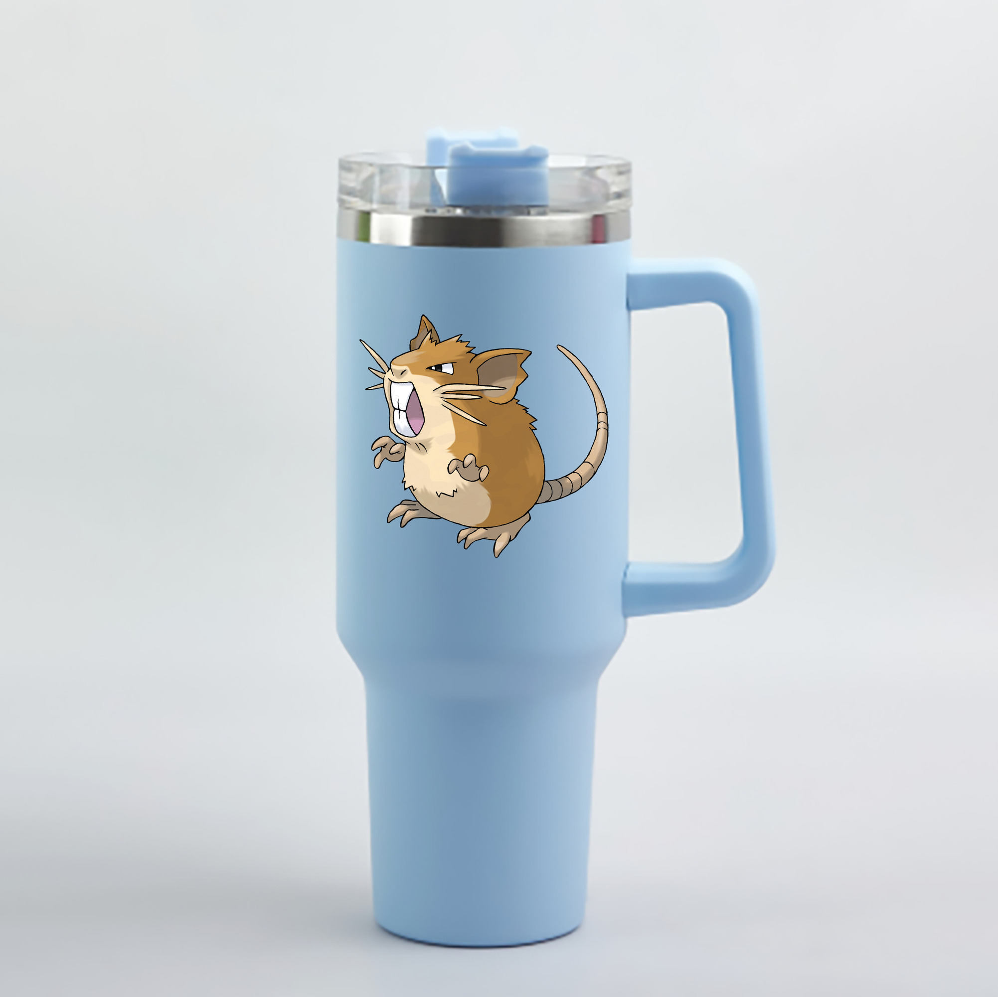 （画像用） ポケットモンスター Pokémon 1200mL車用タンブラー - クリスタルステッカー（プラスチックストロー付き）