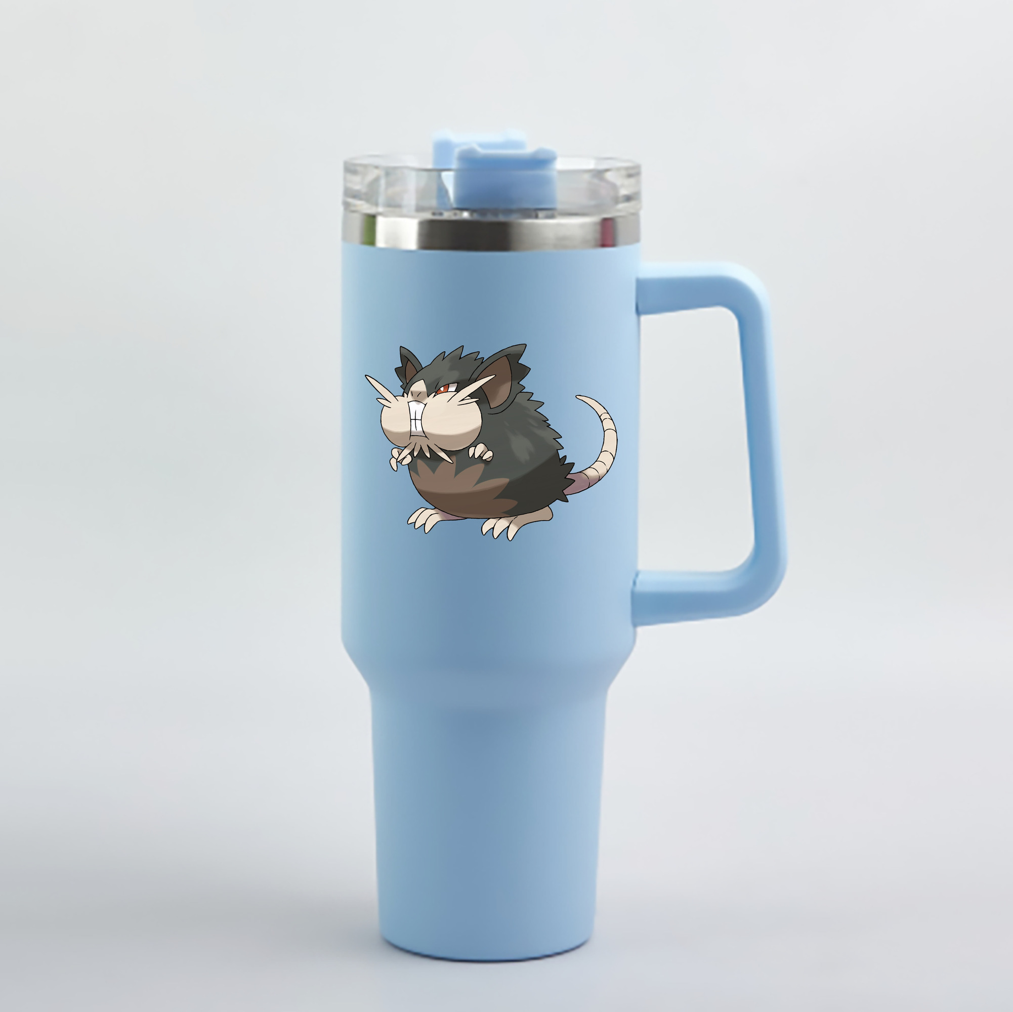 （画像用） ポケットモンスター Pokémon 1200mL車用タンブラー - クリスタルステッカー（プラスチックストロー付き）