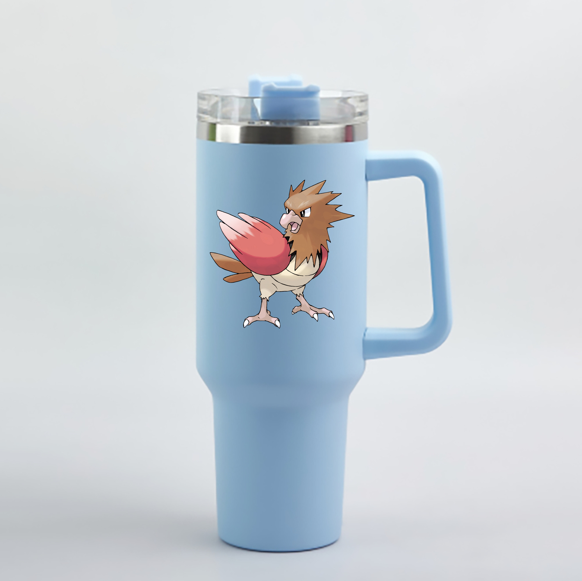 （画像用） ポケットモンスター Pokémon 1200mL車用タンブラー - クリスタルステッカー（プラスチックストロー付き）