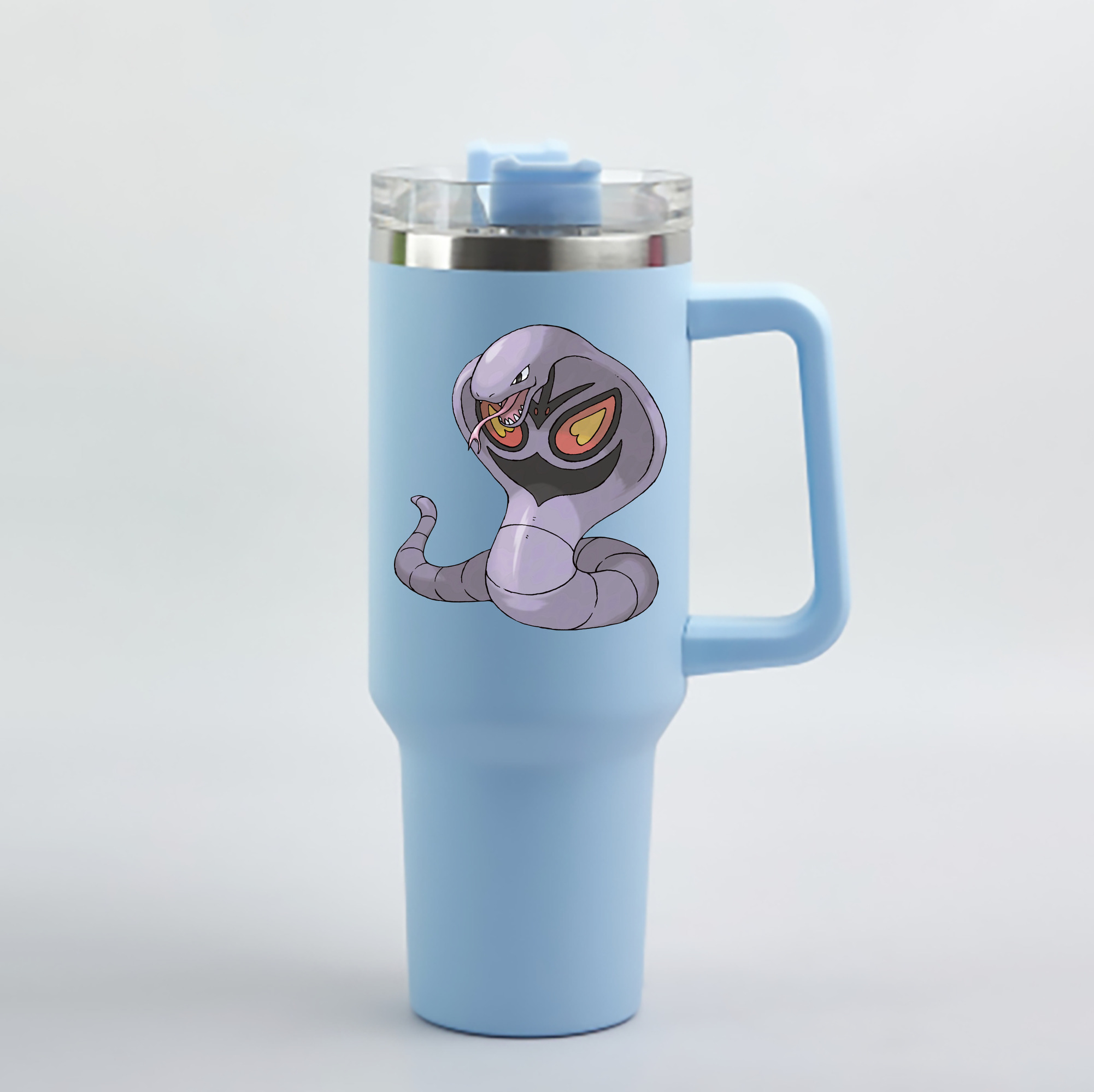 （画像用） ポケットモンスター Pokémon 1200mL車用タンブラー - クリスタルステッカー（プラスチックストロー付き）