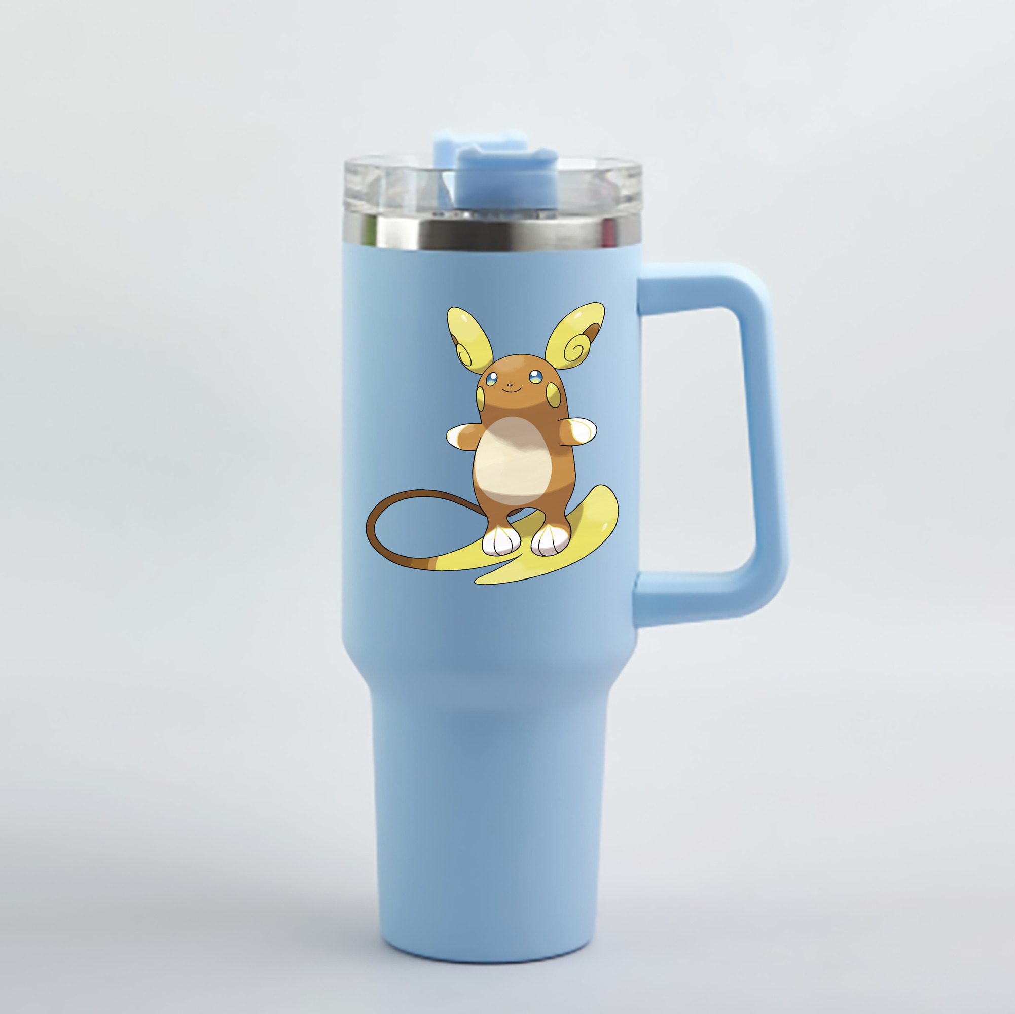 （画像用） ポケットモンスター Pokémon 1200mL車用タンブラー - クリスタルステッカー（プラスチックストロー付き）