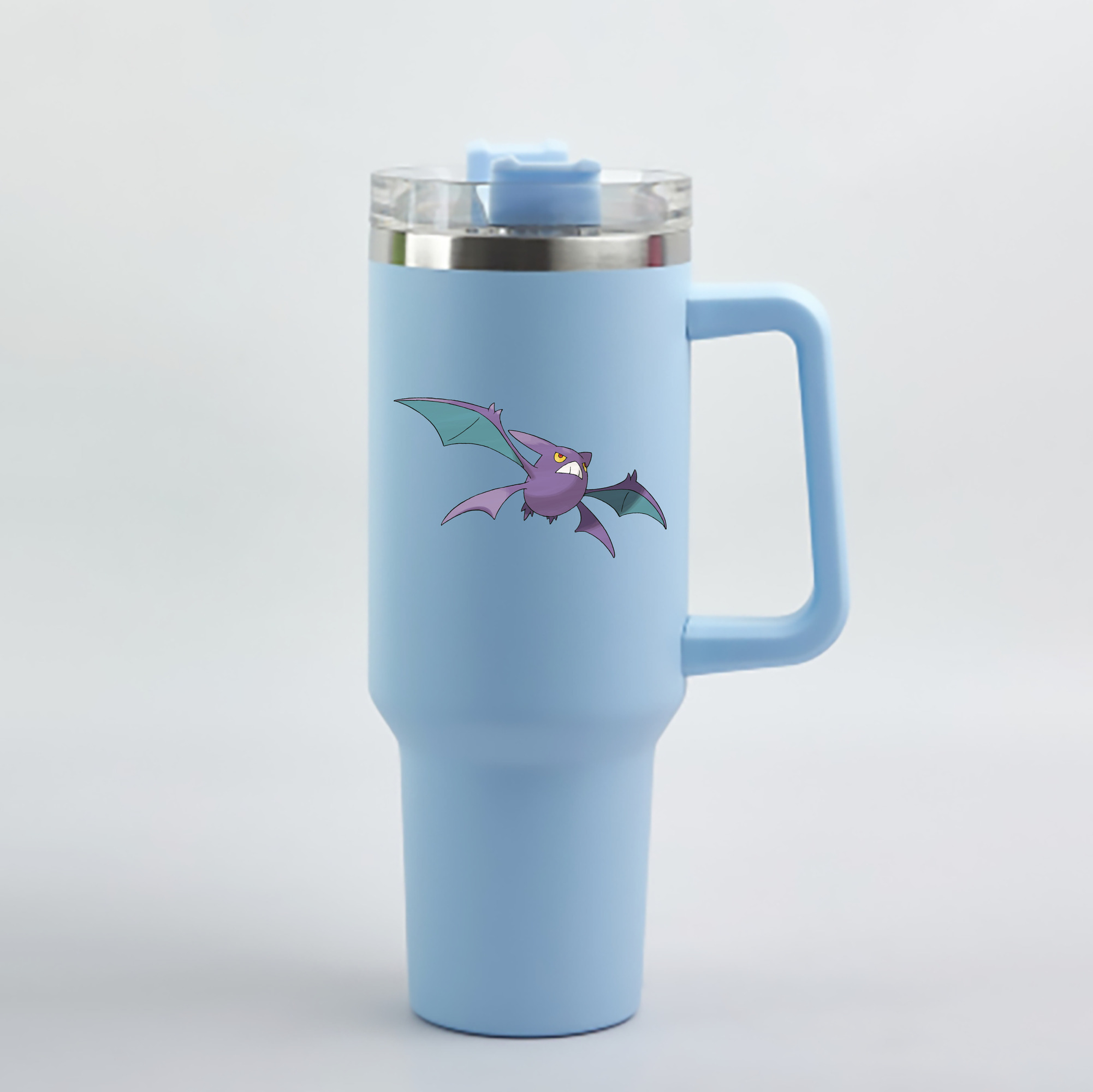 （画像用） ポケットモンスター Pokémon 1200mL車用タンブラー - クリスタルステッカー（プラスチックストロー付き）