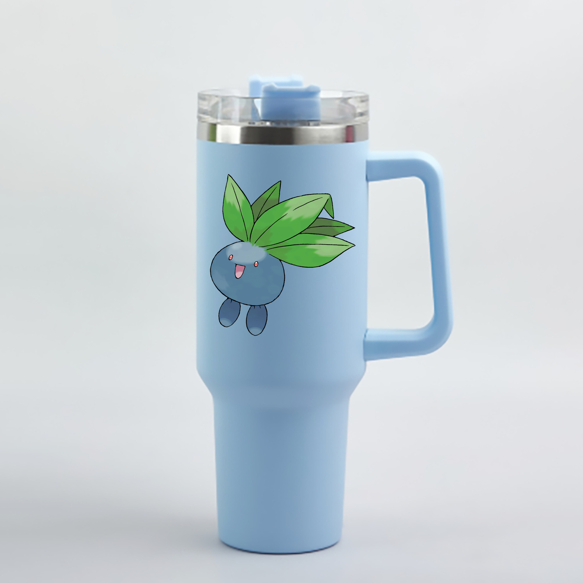 （画像用） ポケットモンスター Pokémon 1200mL車用タンブラー - クリスタルステッカー（プラスチックストロー付き）