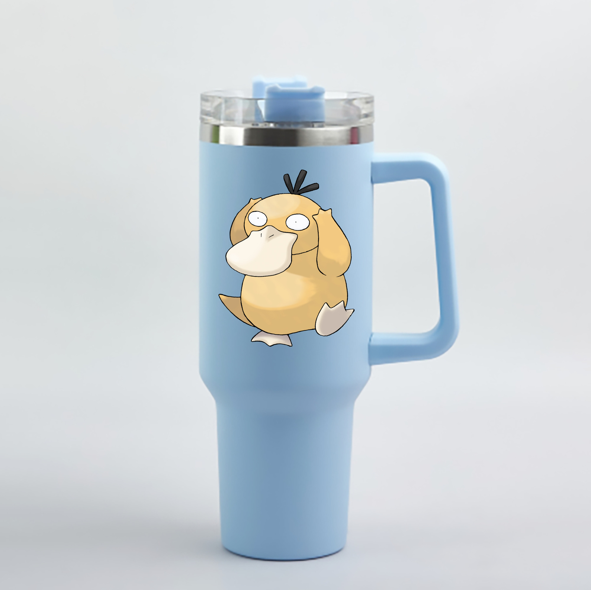 （画像用） ポケットモンスター Pokémon 1200mL車用タンブラー - クリスタルステッカー（プラスチックストロー付き）