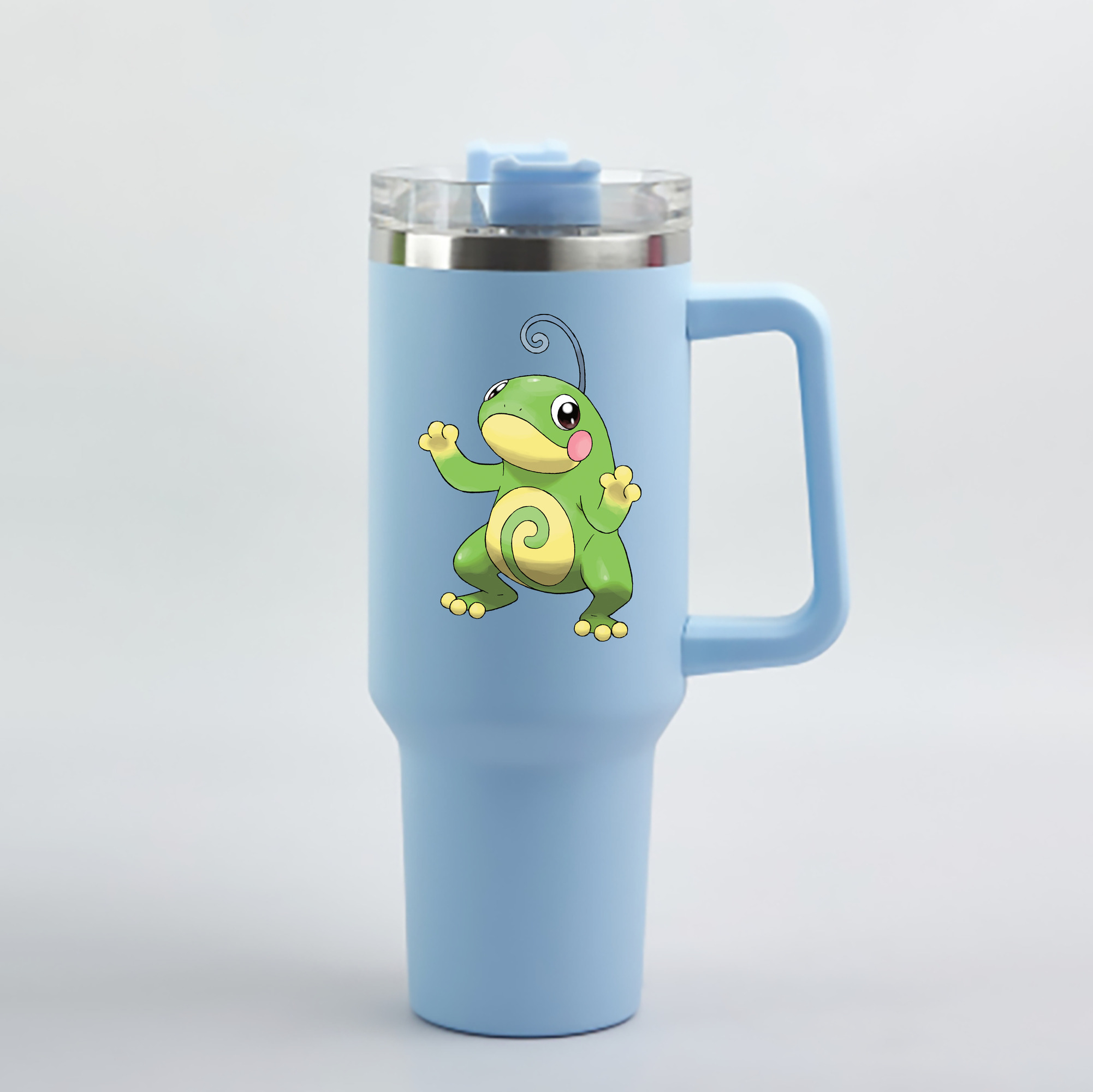 （画像用） ポケットモンスター Pokémon 1200mL車用タンブラー - クリスタルステッカー（プラスチックストロー付き）
