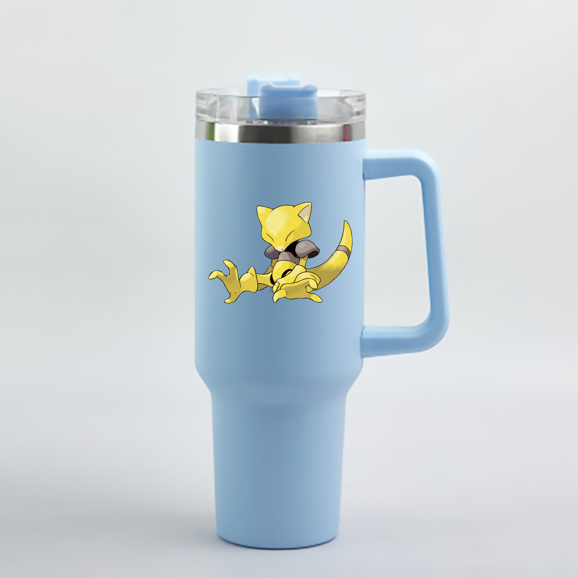 （画像用） ポケットモンスター Pokémon 1200mL車用タンブラー - クリスタルステッカー（プラスチックストロー付き）