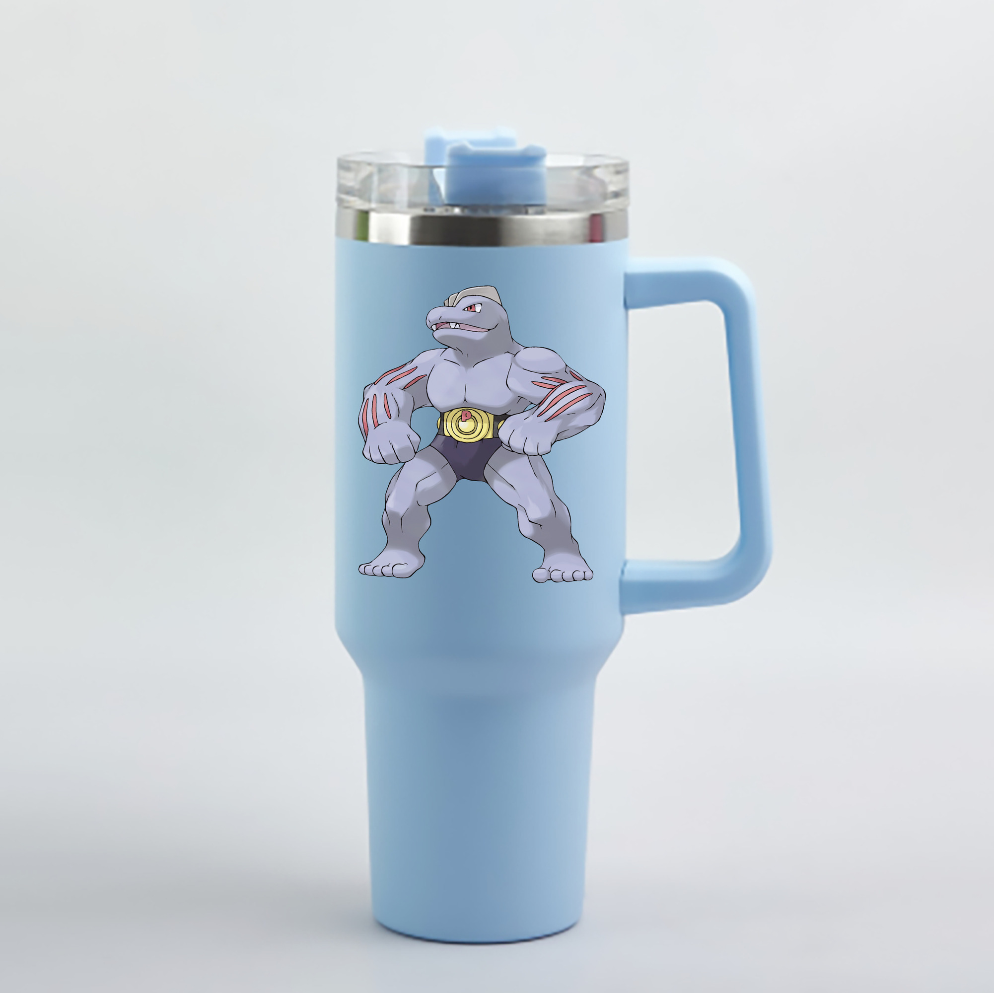 （画像用） ポケットモンスター Pokémon 1200mL車用タンブラー - クリスタルステッカー（プラスチックストロー付き）