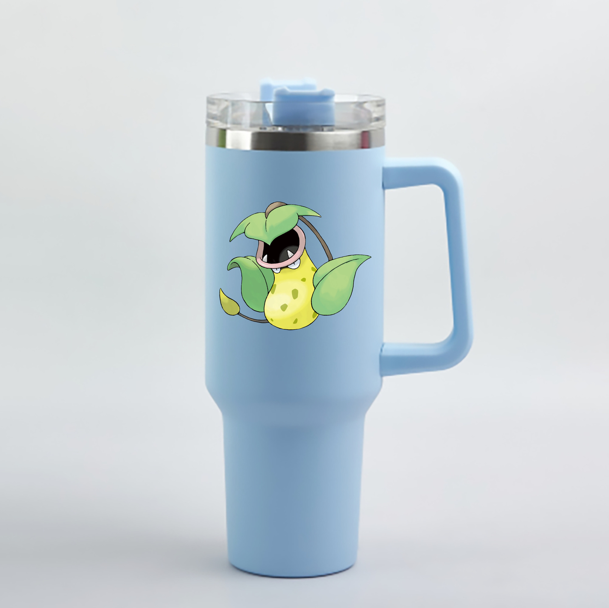 （画像用） ポケットモンスター Pokémon 1200mL車用タンブラー - クリスタルステッカー（プラスチックストロー付き）