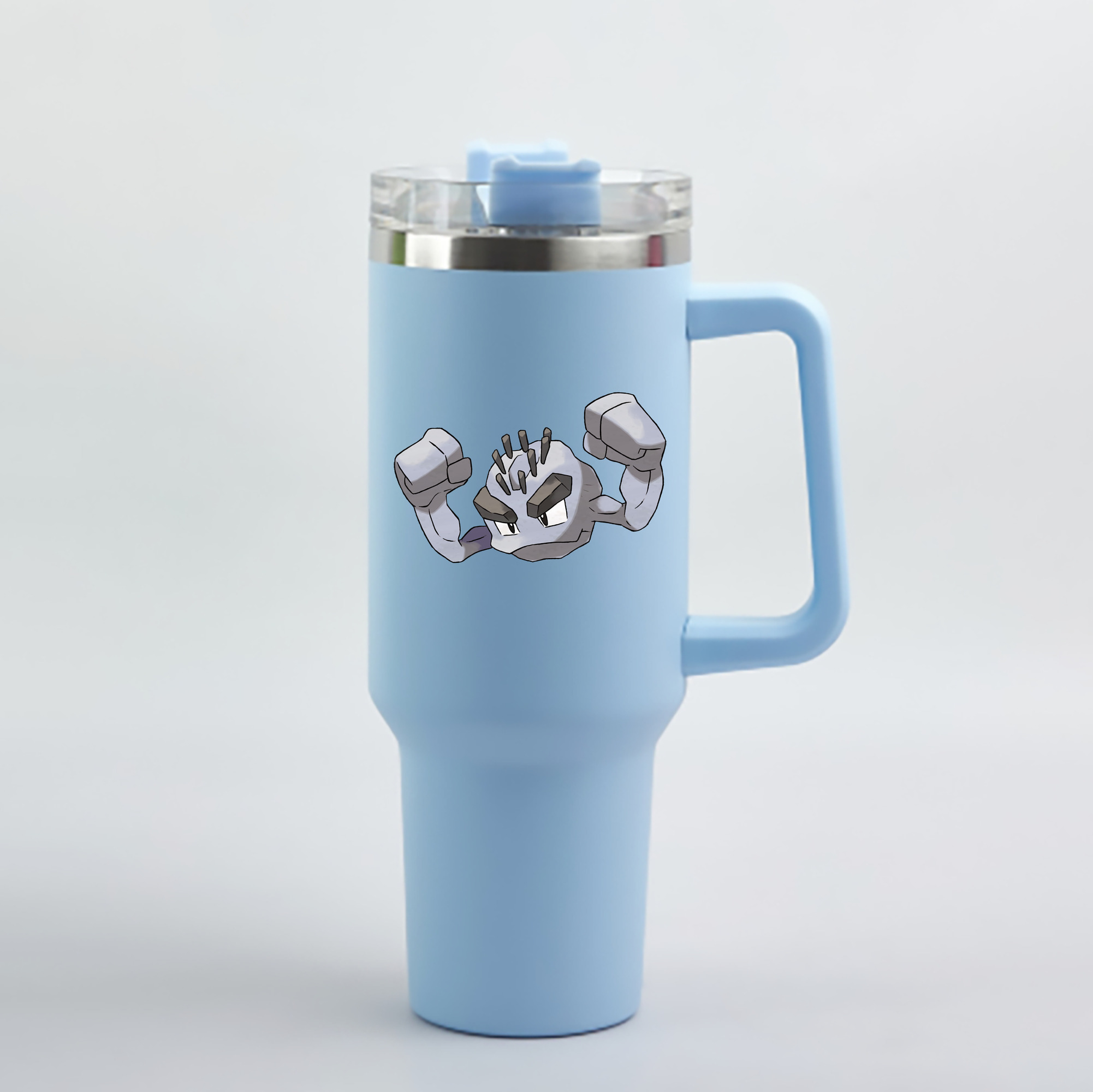（画像用） ポケットモンスター Pokémon 1200mL車用タンブラー - クリスタルステッカー（プラスチックストロー付き）
