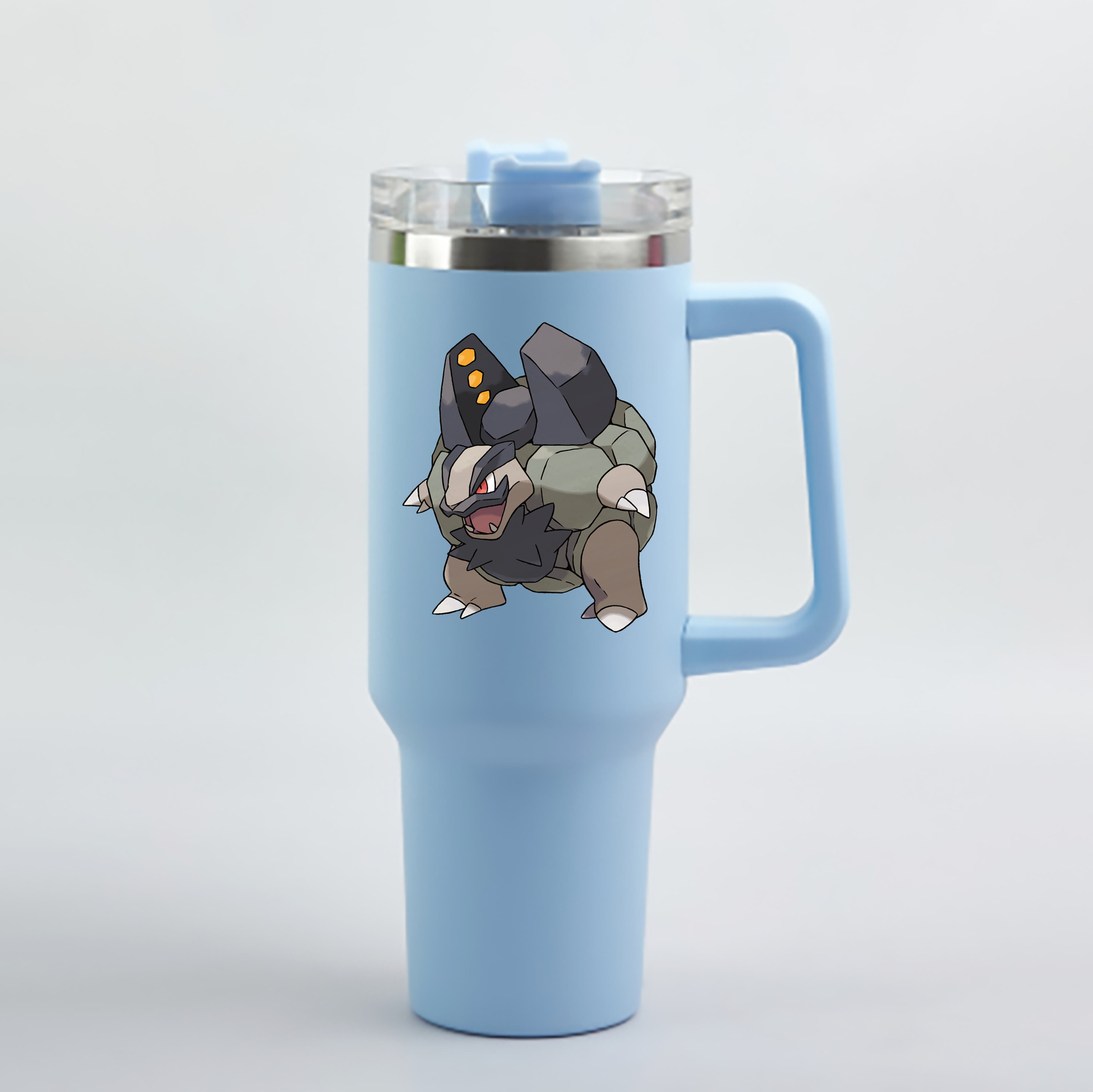（画像用） ポケットモンスター Pokémon 1200mL車用タンブラー - クリスタルステッカー（プラスチックストロー付き）