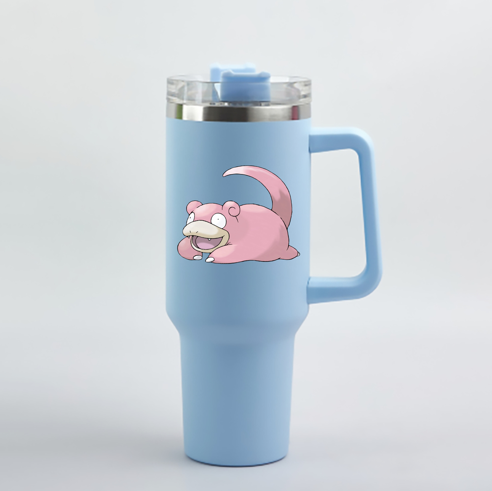 （画像用） ポケットモンスター Pokémon 1200mL車用タンブラー - クリスタルステッカー（プラスチックストロー付き）