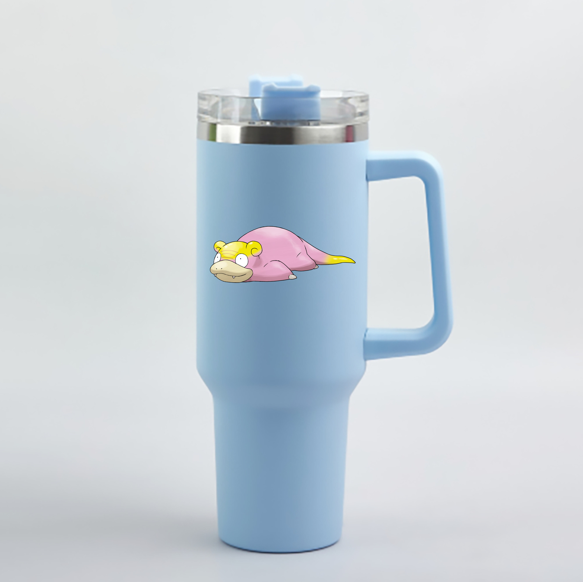 （画像用） ポケットモンスター Pokémon 1200mL車用タンブラー - クリスタルステッカー（プラスチックストロー付き）