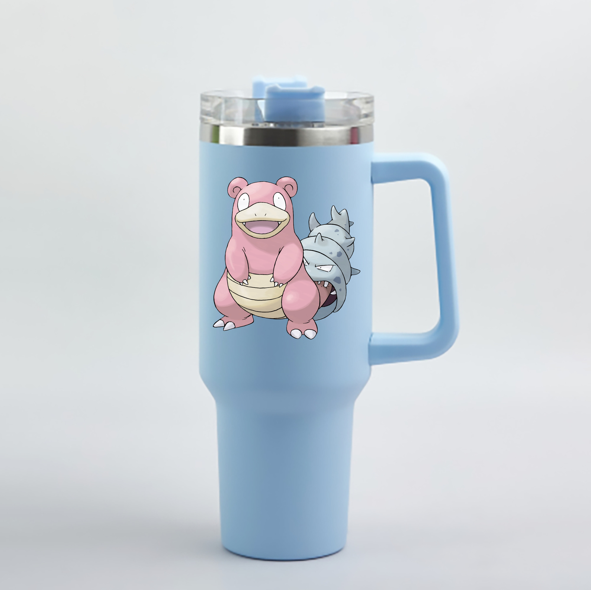 （画像用） ポケットモンスター Pokémon 1200mL車用タンブラー - クリスタルステッカー（プラスチックストロー付き）