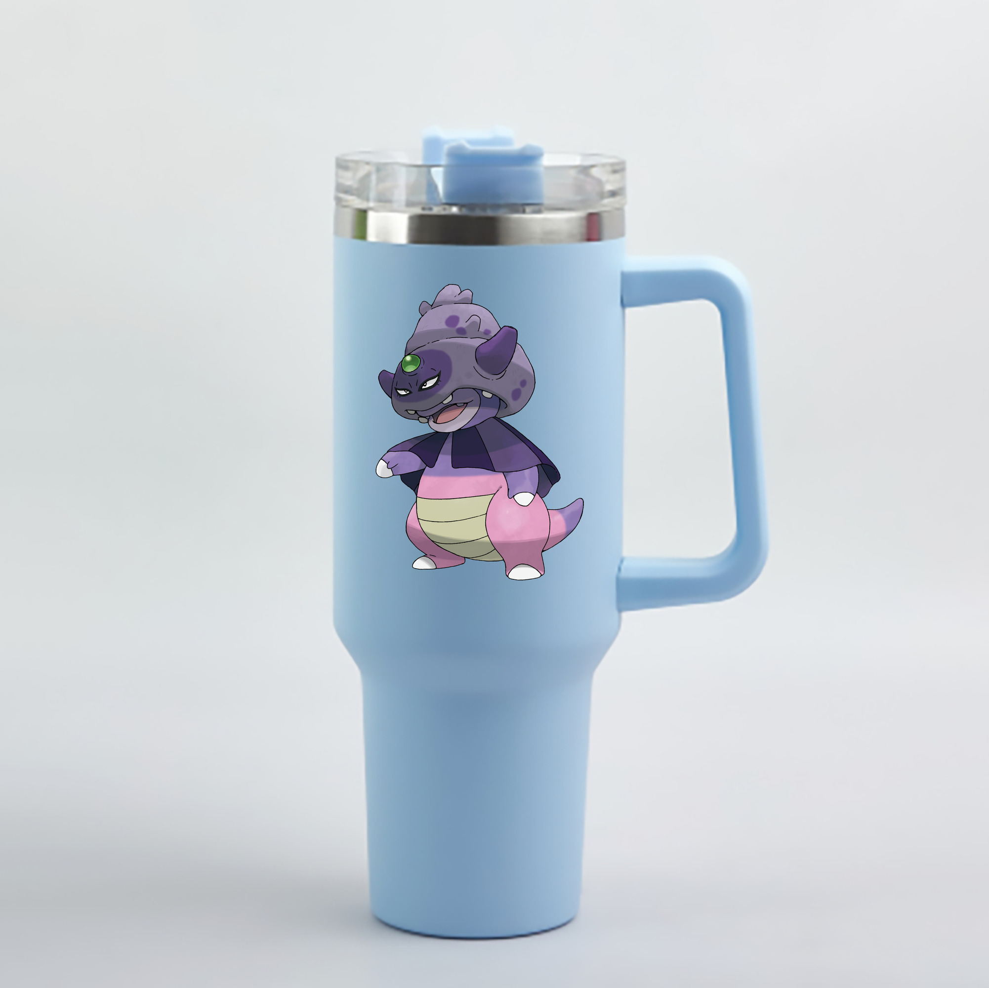 （画像用） ポケットモンスター Pokémon 1200mL車用タンブラー - クリスタルステッカー（プラスチックストロー付き）