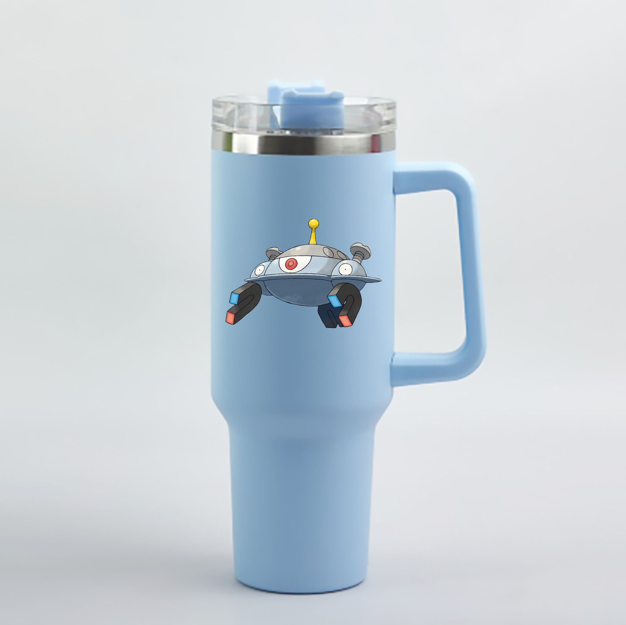 （画像用） ポケットモンスター Pokémon 1200mL車用タンブラー - クリスタルステッカー（プラスチックストロー付き）