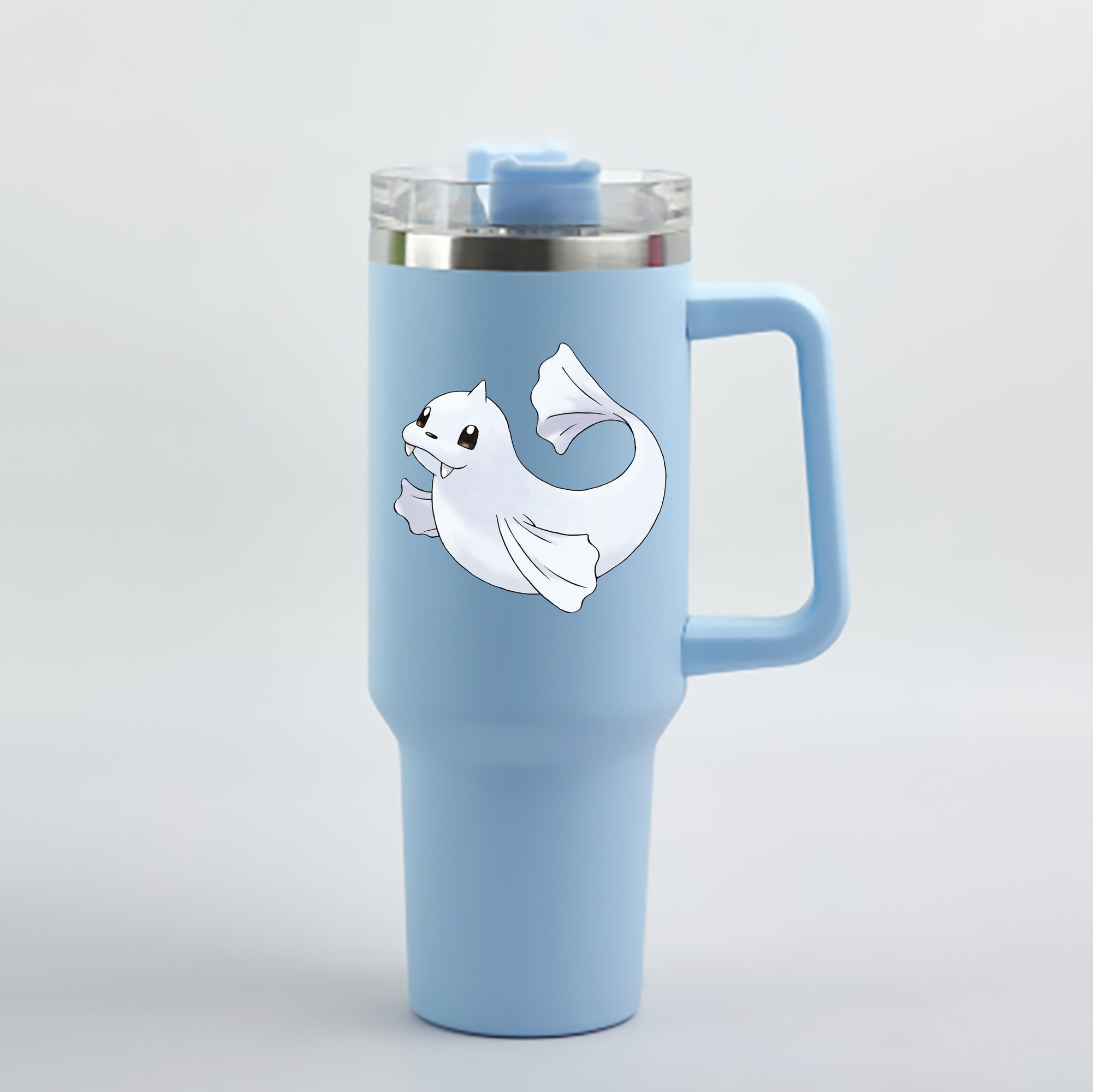 （画像用） ポケットモンスター Pokémon 1200mL車用タンブラー - クリスタルステッカー（プラスチックストロー付き）