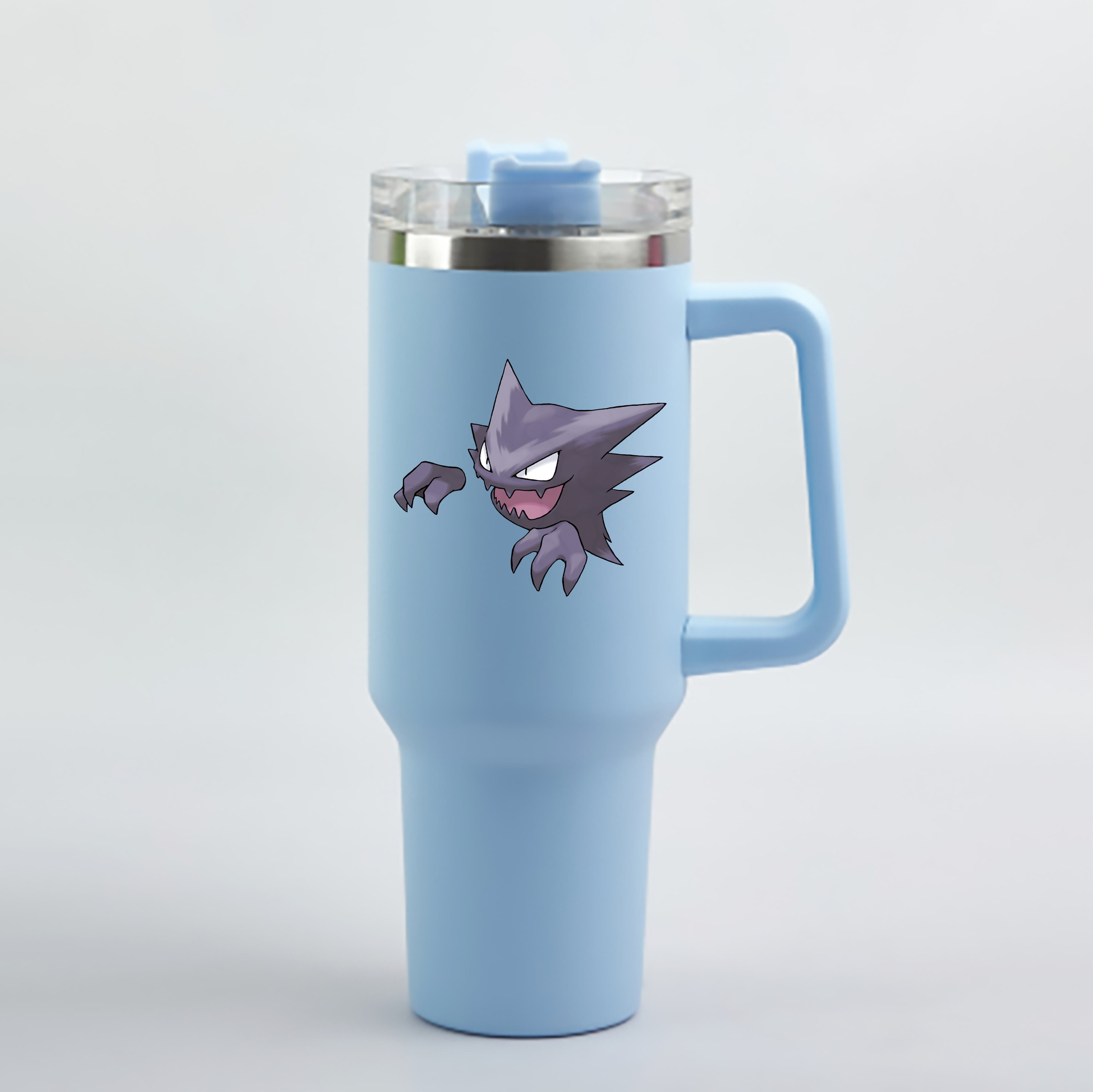 （画像用） ポケットモンスター Pokémon 1200mL車用タンブラー - クリスタルステッカー（プラスチックストロー付き）
