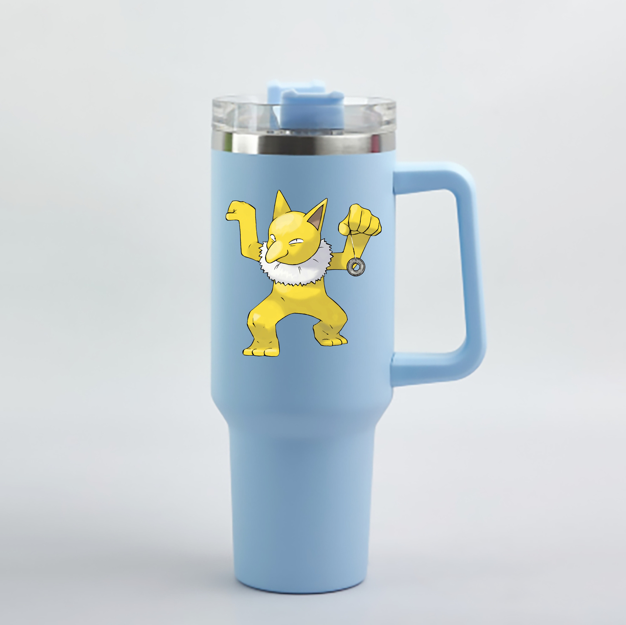 （画像用） ポケットモンスター Pokémon 1200mL車用タンブラー - クリスタルステッカー（プラスチックストロー付き）