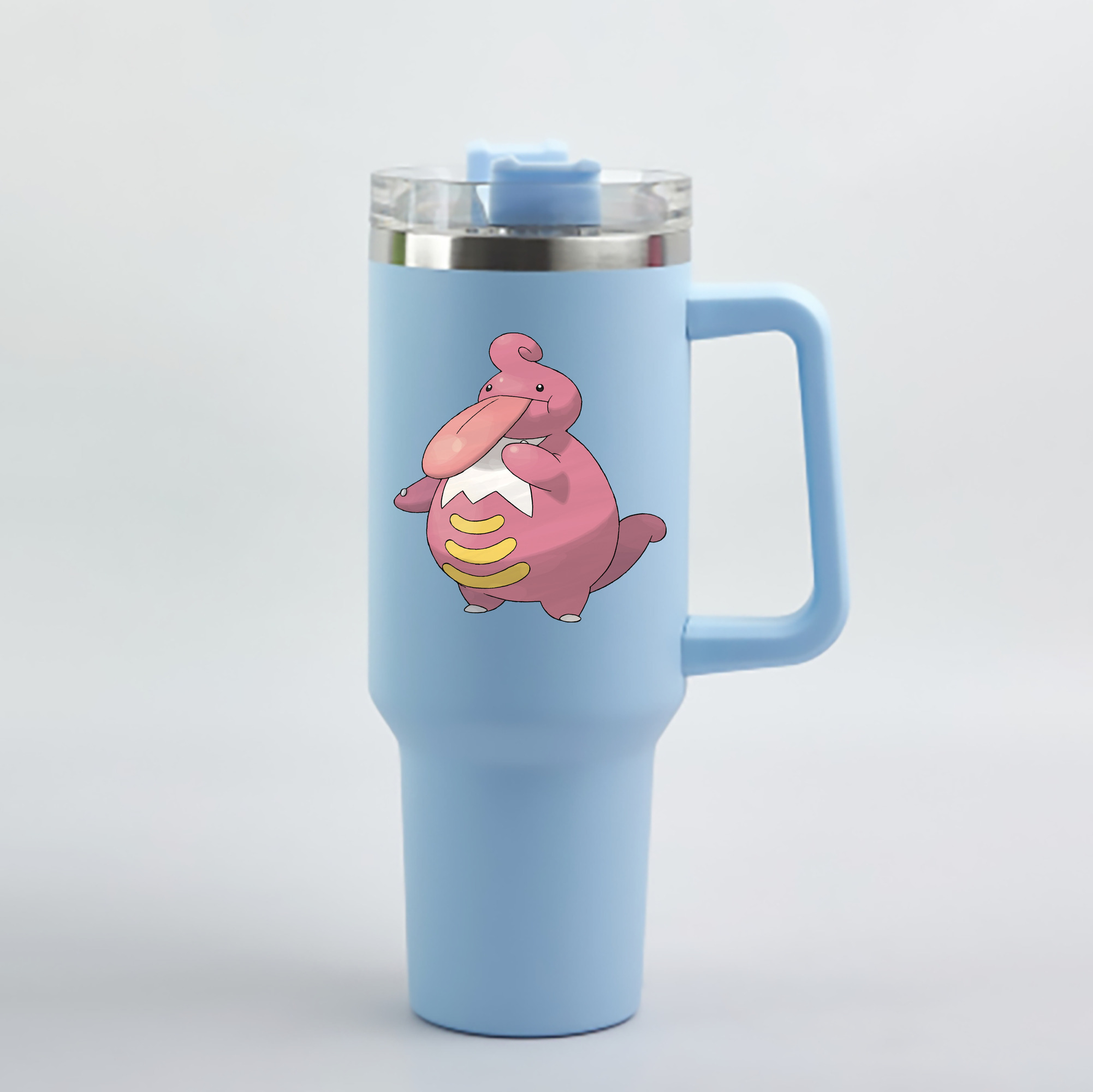 （画像用） ポケットモンスター Pokémon 1200mL車用タンブラー - クリスタルステッカー（プラスチックストロー付き）