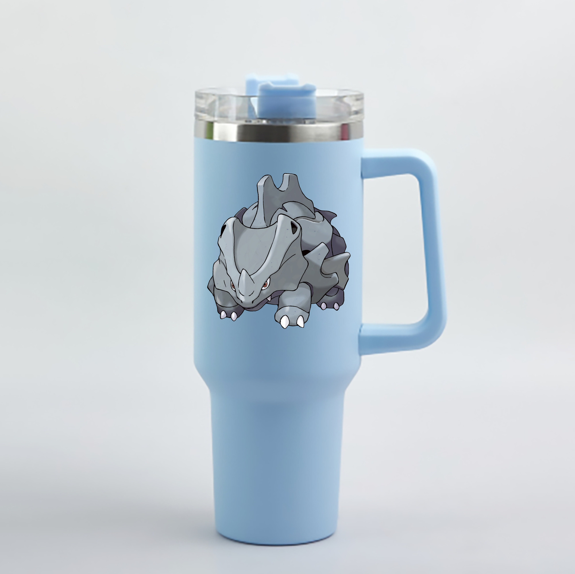 （画像用） ポケットモンスター Pokémon 1200mL車用タンブラー - クリスタルステッカー（プラスチックストロー付き）