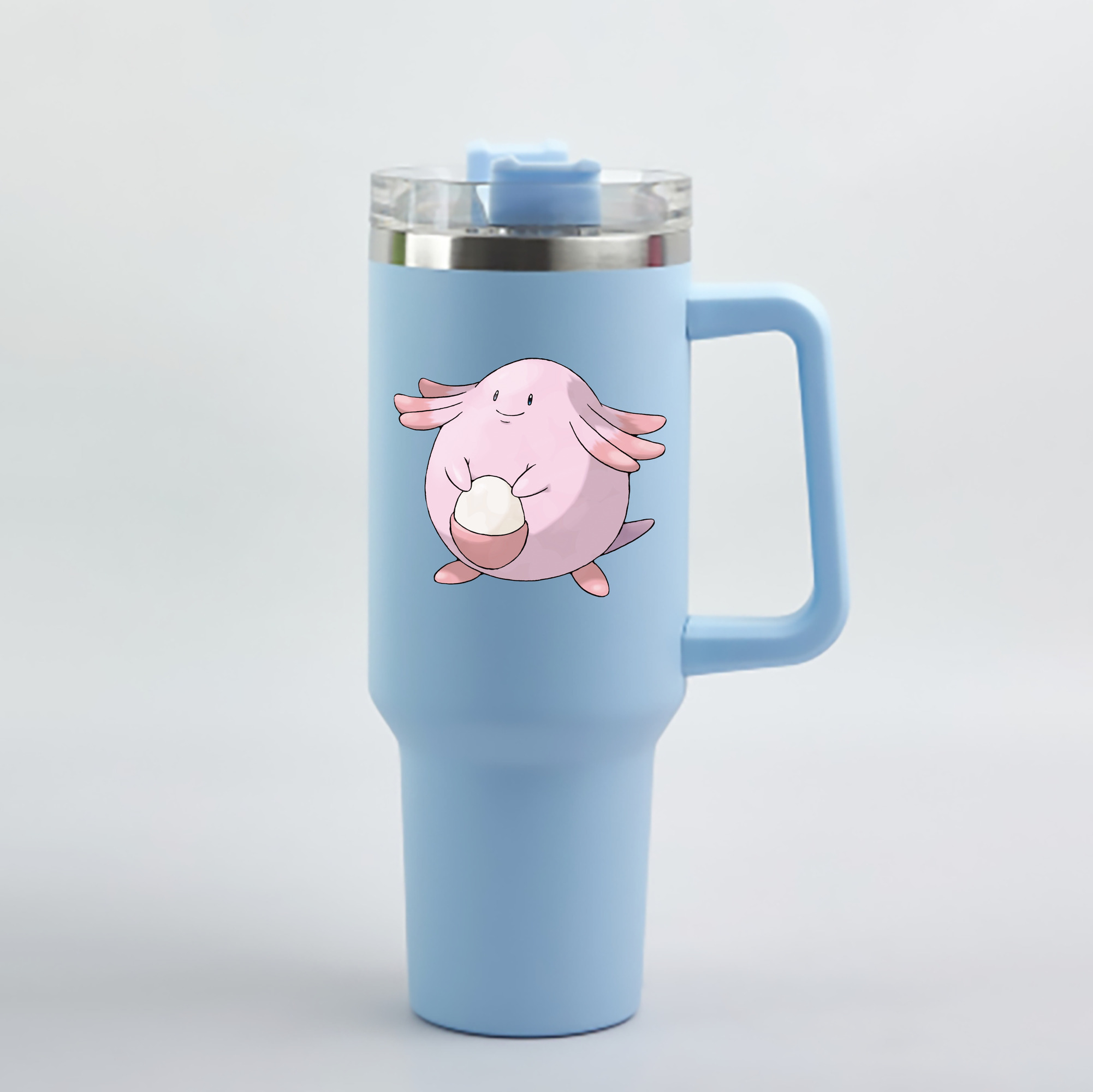 （画像用） ポケットモンスター Pokémon 1200mL車用タンブラー - クリスタルステッカー（プラスチックストロー付き）