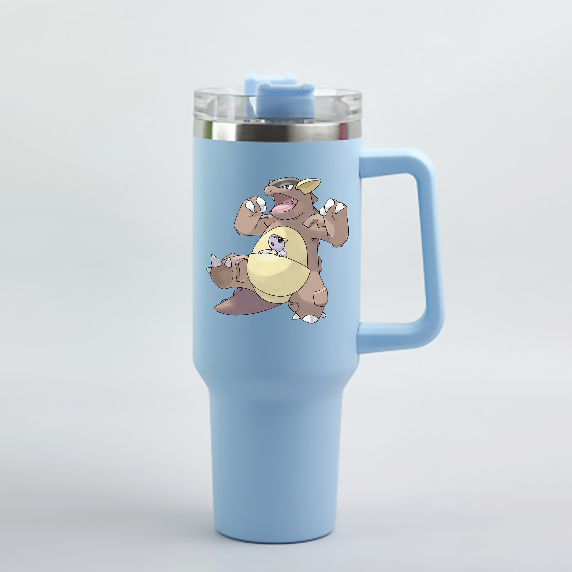 （画像用） ポケットモンスター Pokémon 1200mL車用タンブラー - クリスタルステッカー（プラスチックストロー付き）