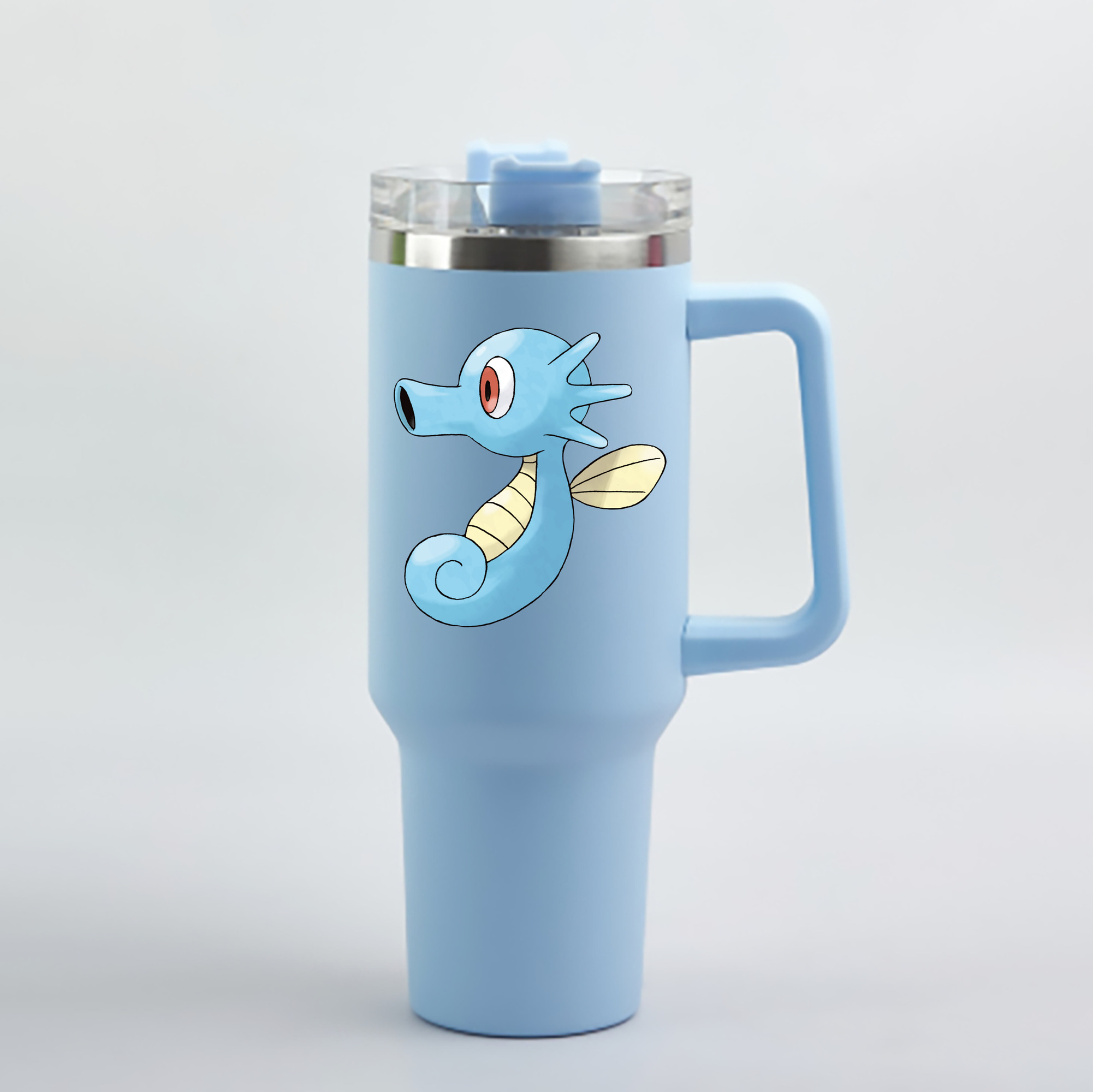 （画像用） ポケットモンスター Pokémon 1200mL車用タンブラー - クリスタルステッカー（プラスチックストロー付き）