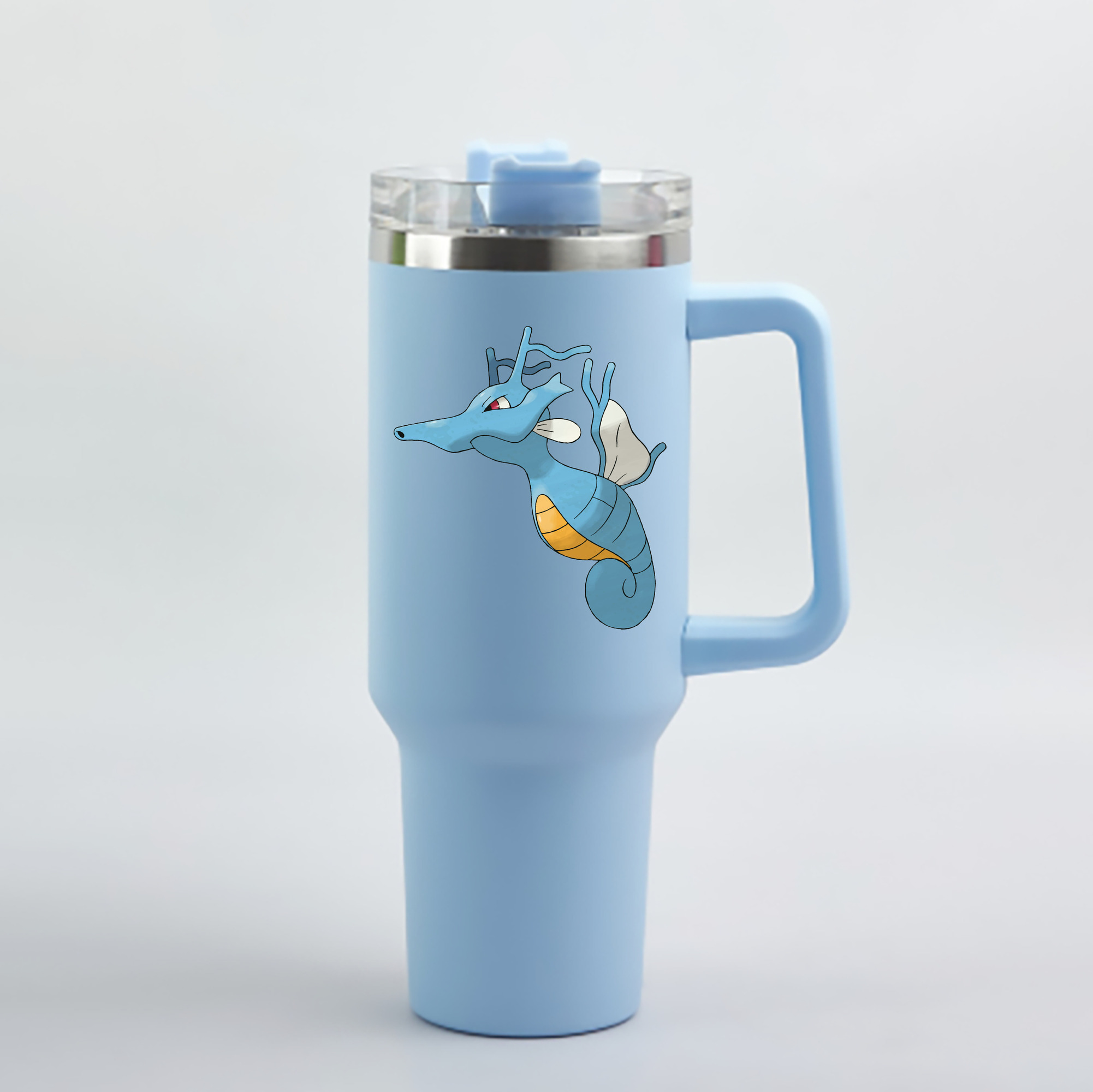 （画像用） ポケットモンスター Pokémon 1200mL車用タンブラー - クリスタルステッカー（プラスチックストロー付き）