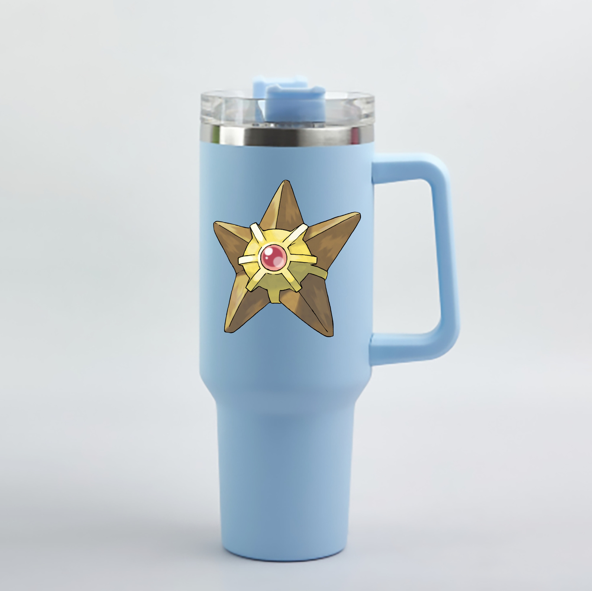 （画像用） ポケットモンスター Pokémon 1200mL車用タンブラー - クリスタルステッカー（プラスチックストロー付き）