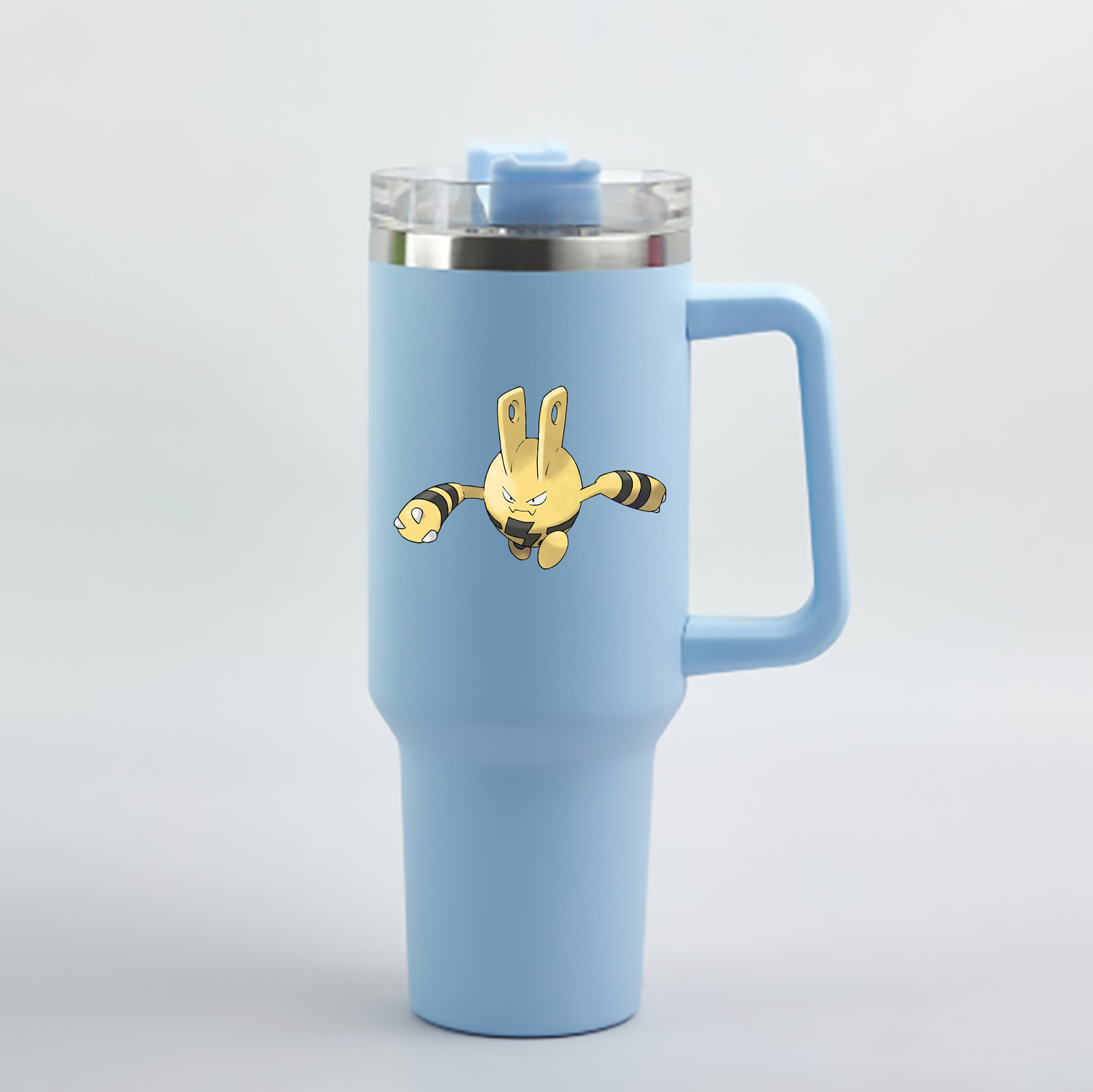 （画像用） ポケットモンスター Pokémon 1200mL車用タンブラー - クリスタルステッカー（プラスチックストロー付き）