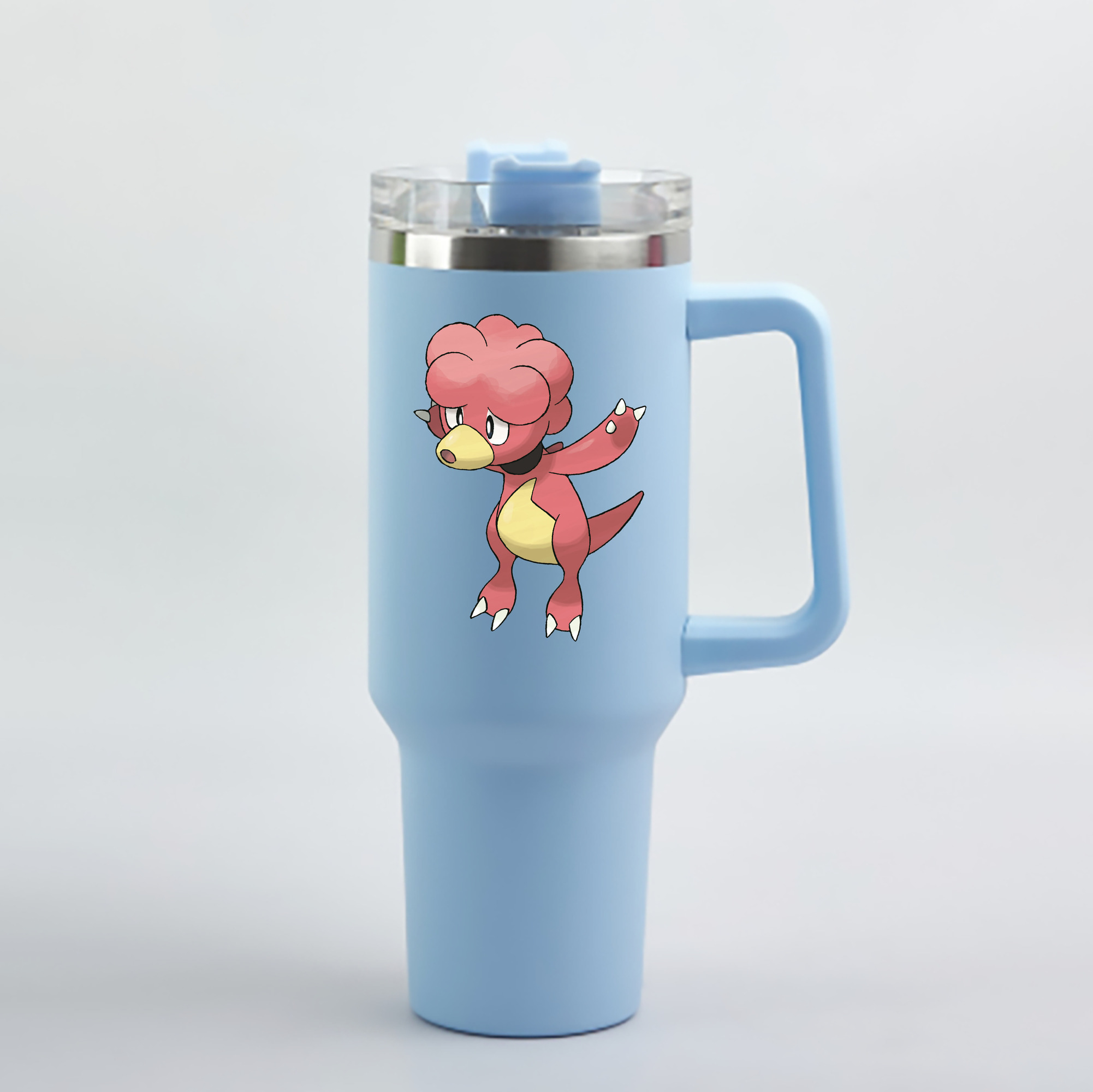（画像用） ポケットモンスター Pokémon 1200mL車用タンブラー - クリスタルステッカー（プラスチックストロー付き）