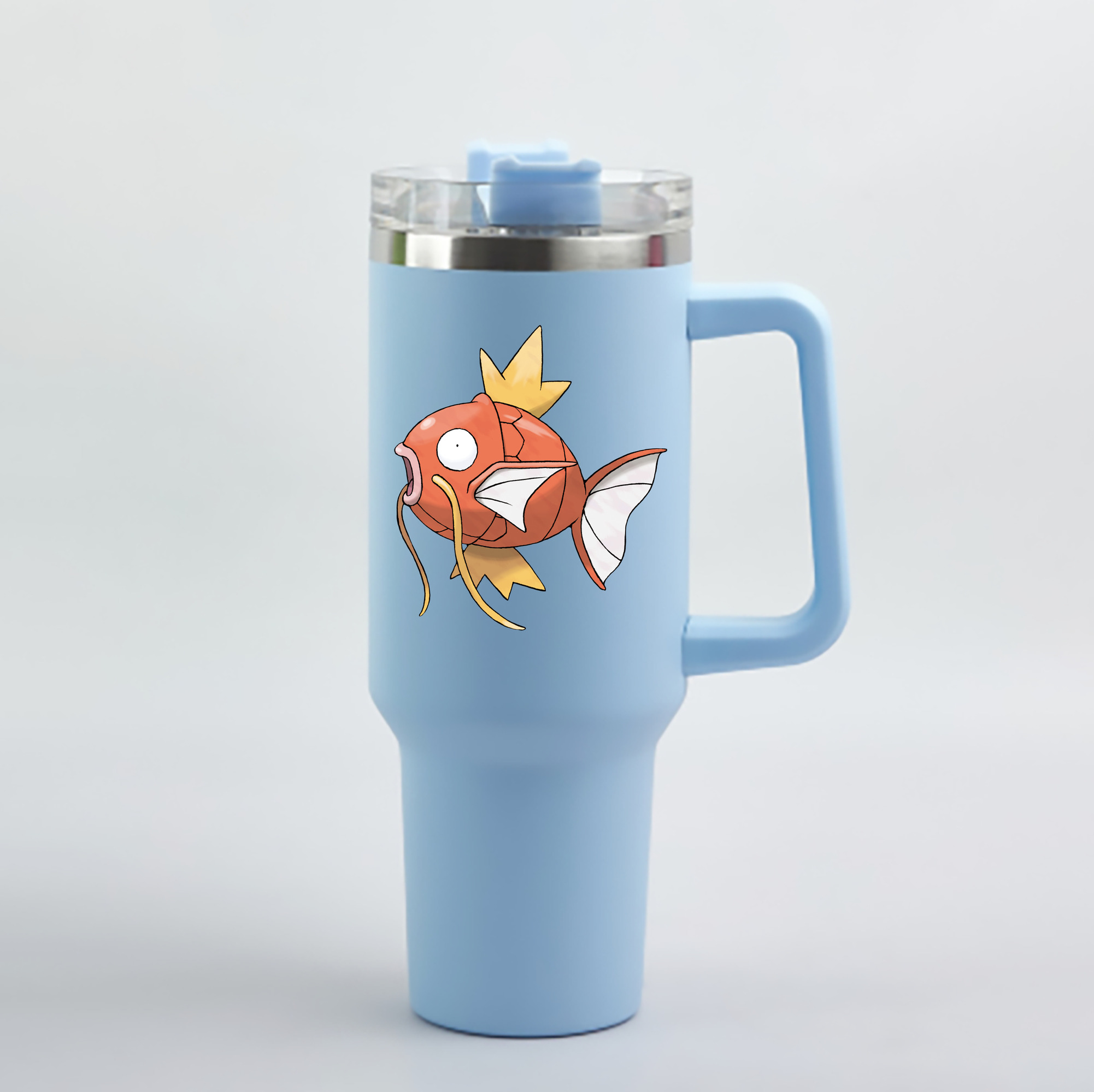 （画像用） ポケットモンスター Pokémon 1200mL車用タンブラー - クリスタルステッカー（プラスチックストロー付き）