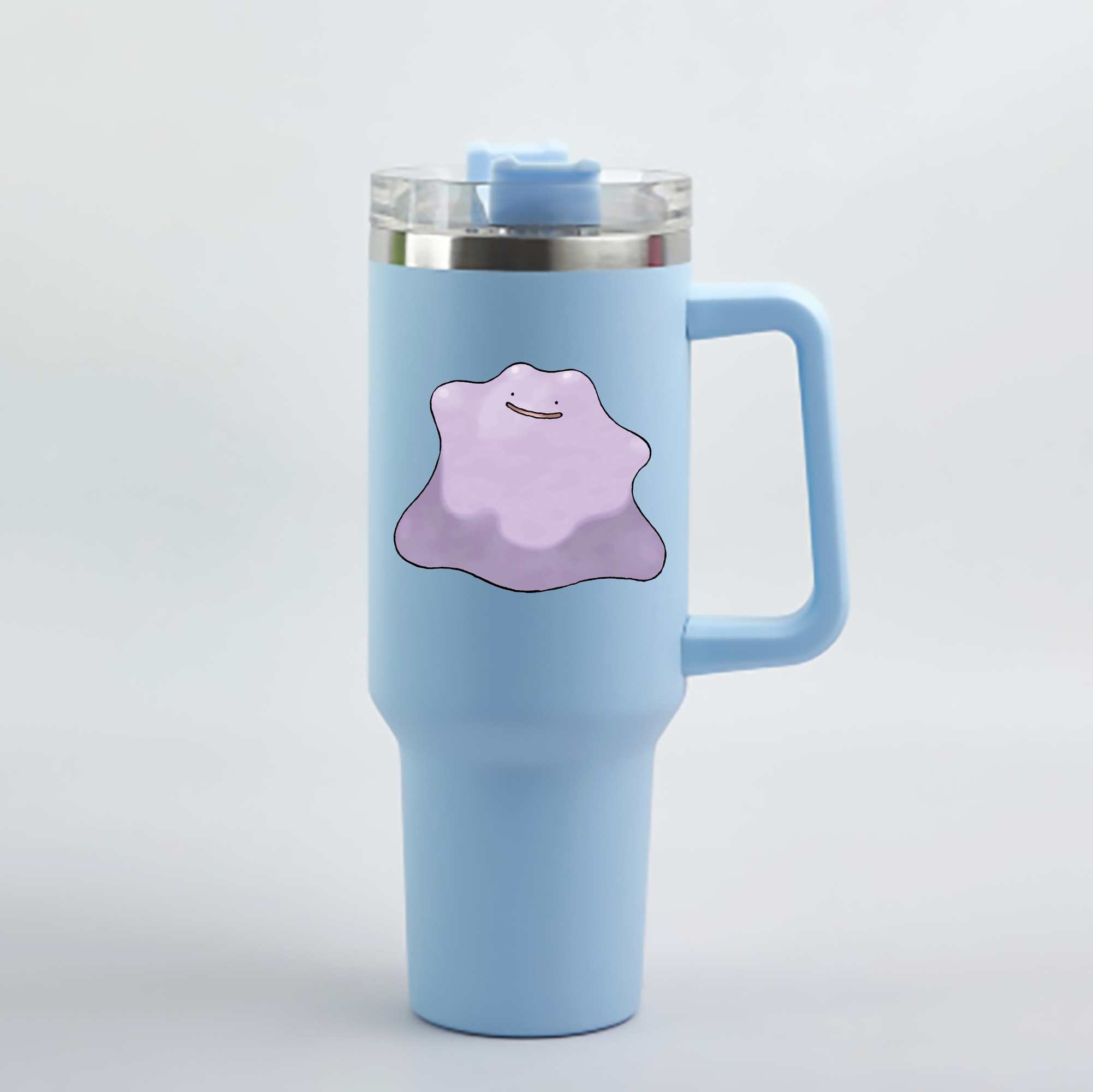 （画像用） ポケットモンスター Pokémon 1200mL車用タンブラー - クリスタルステッカー（プラスチックストロー付き）
