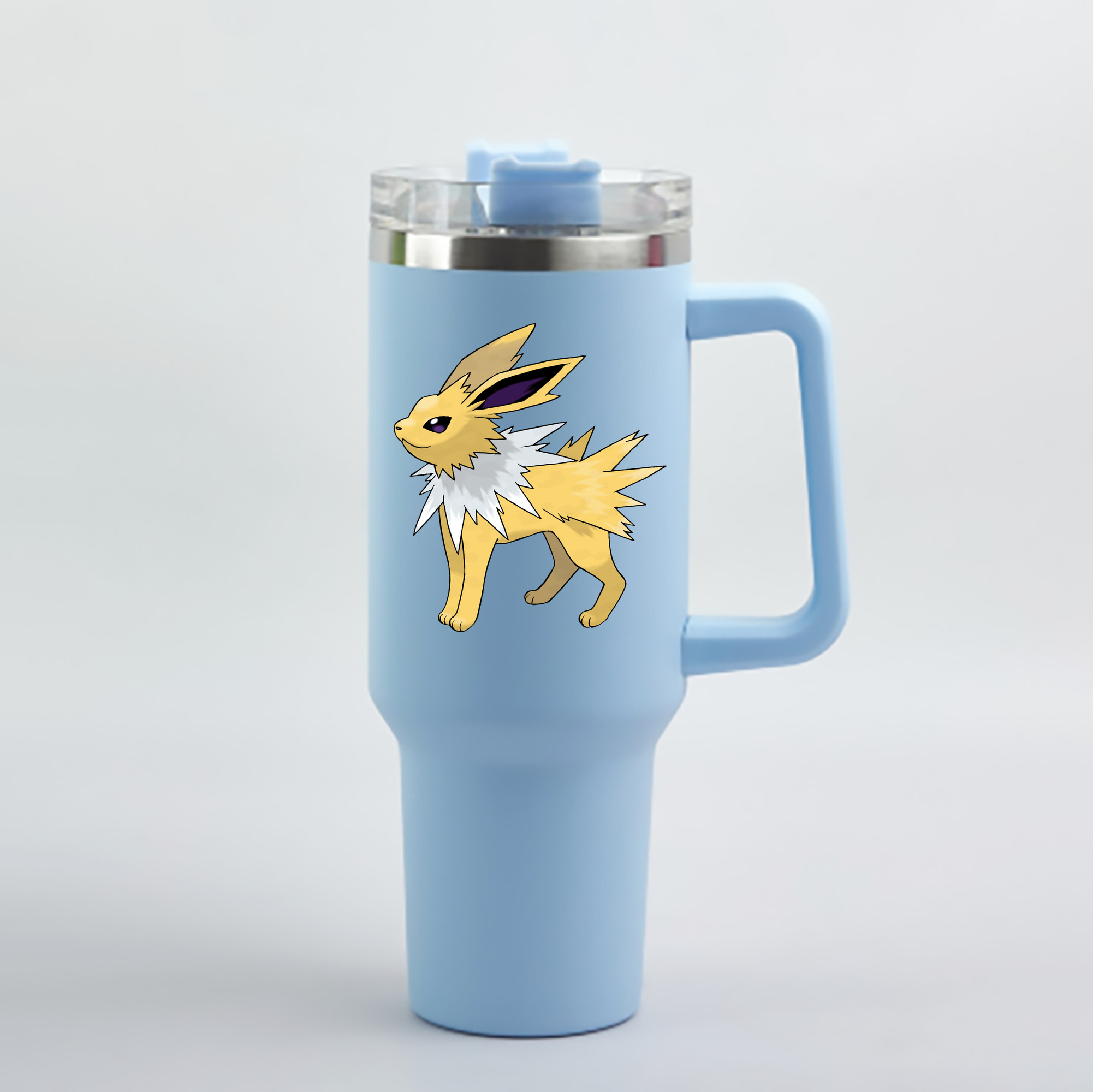 （画像用） ポケットモンスター Pokémon 1200mL車用タンブラー - クリスタルステッカー（プラスチックストロー付き）