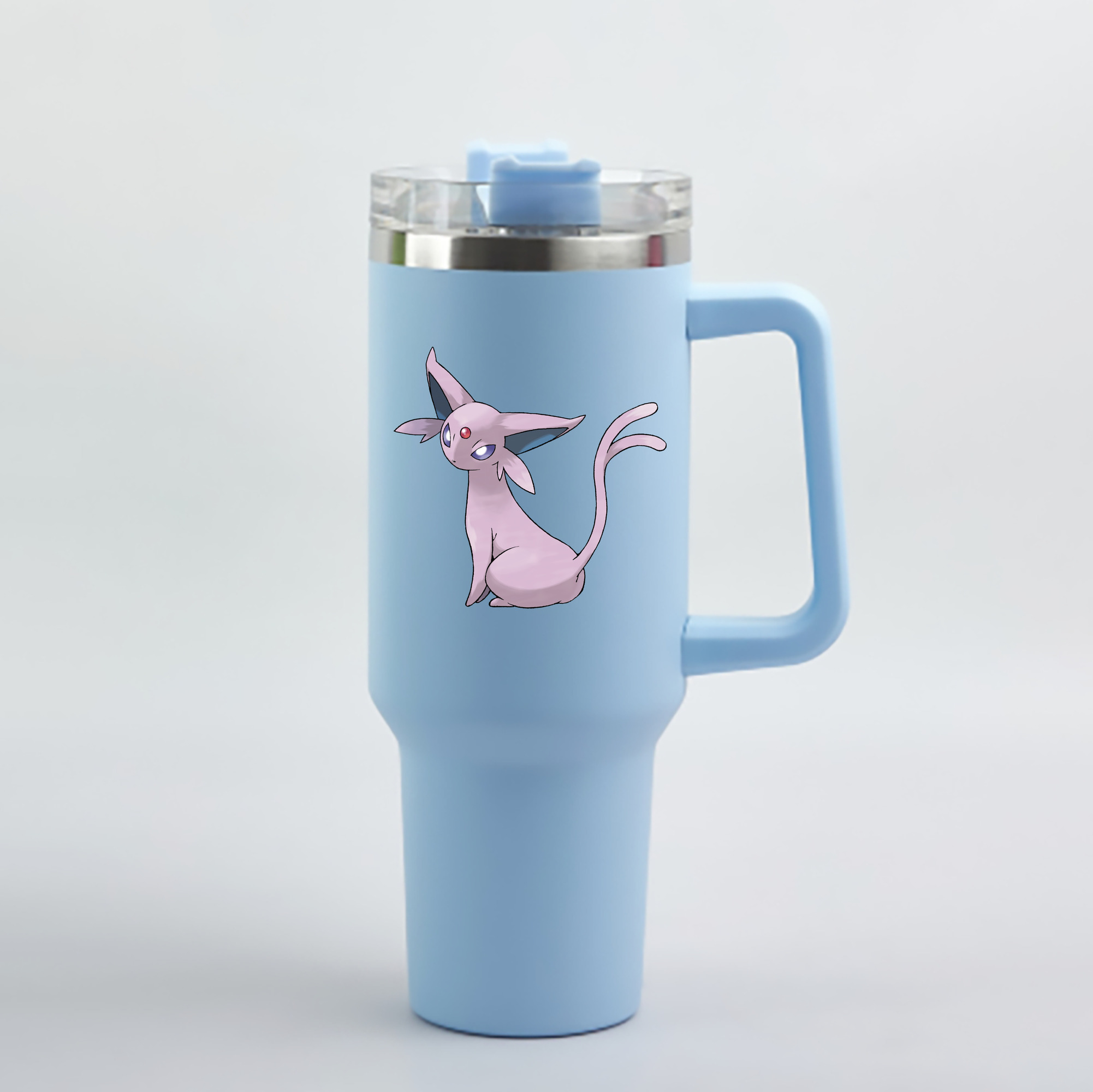 （画像用） ポケットモンスター Pokémon 1200mL車用タンブラー - クリスタルステッカー（プラスチックストロー付き）