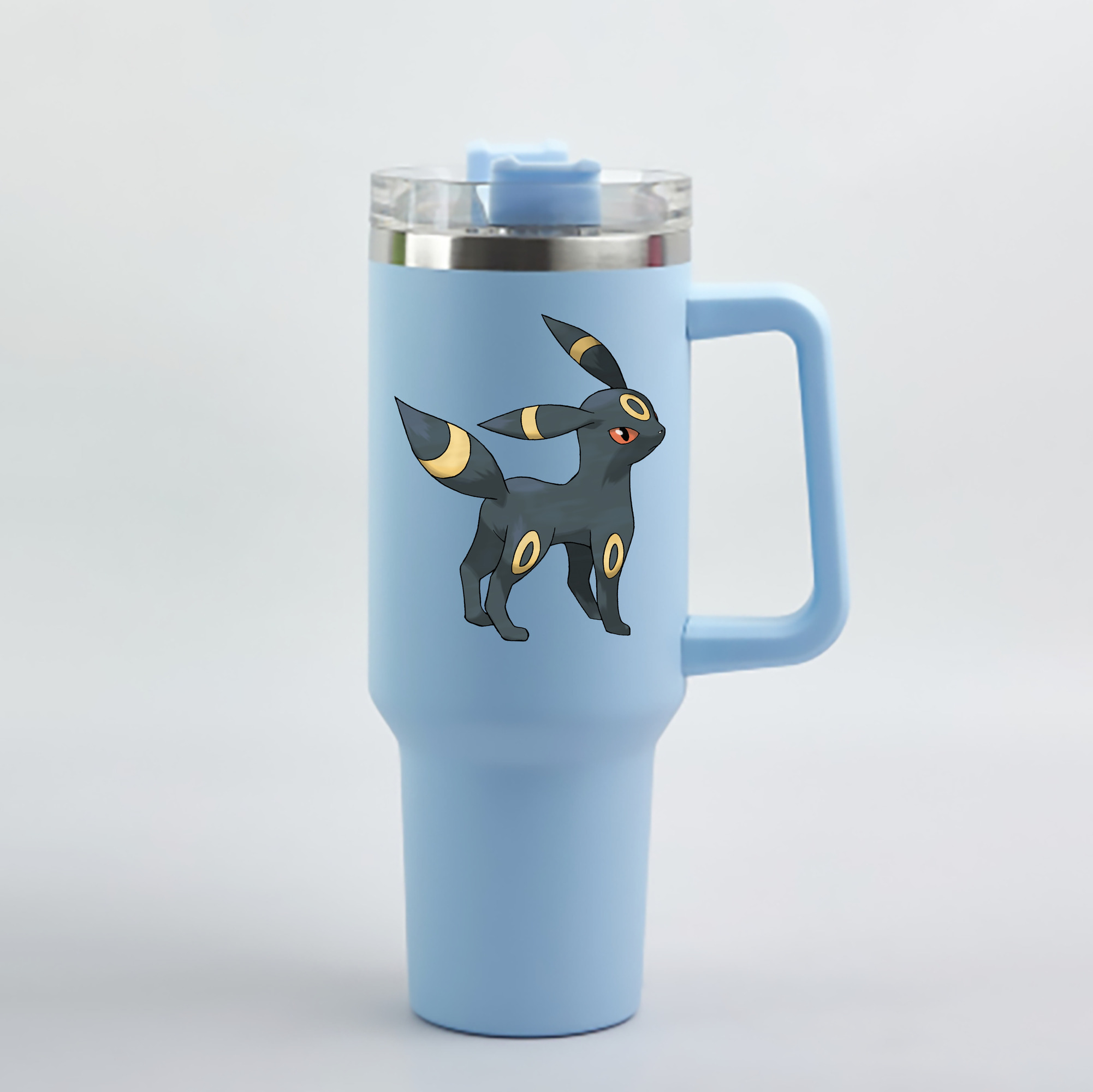 （画像用） ポケットモンスター Pokémon 1200mL車用タンブラー - クリスタルステッカー（プラスチックストロー付き）