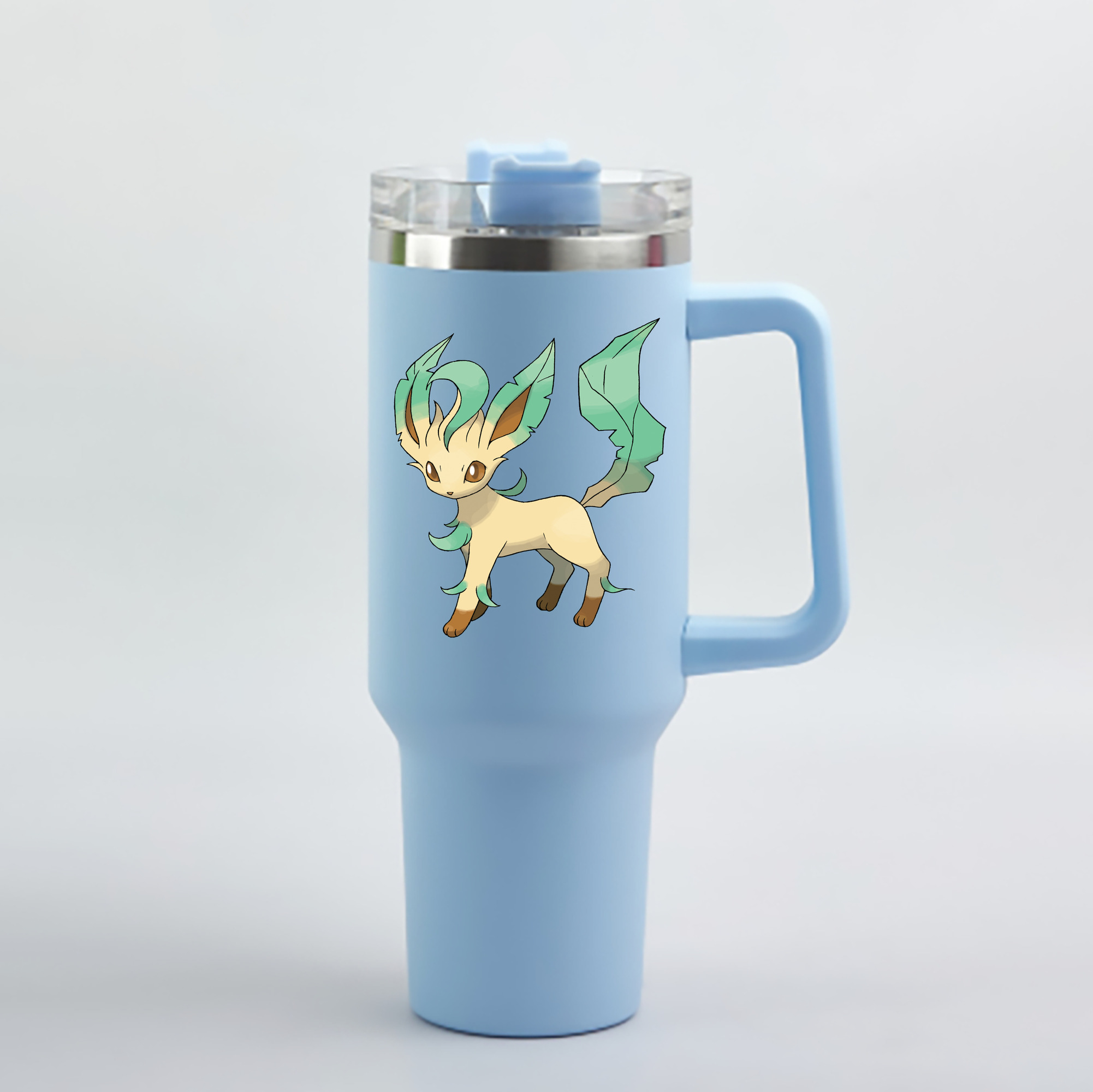 （画像用） ポケットモンスター Pokémon 1200mL車用タンブラー - クリスタルステッカー（プラスチックストロー付き）