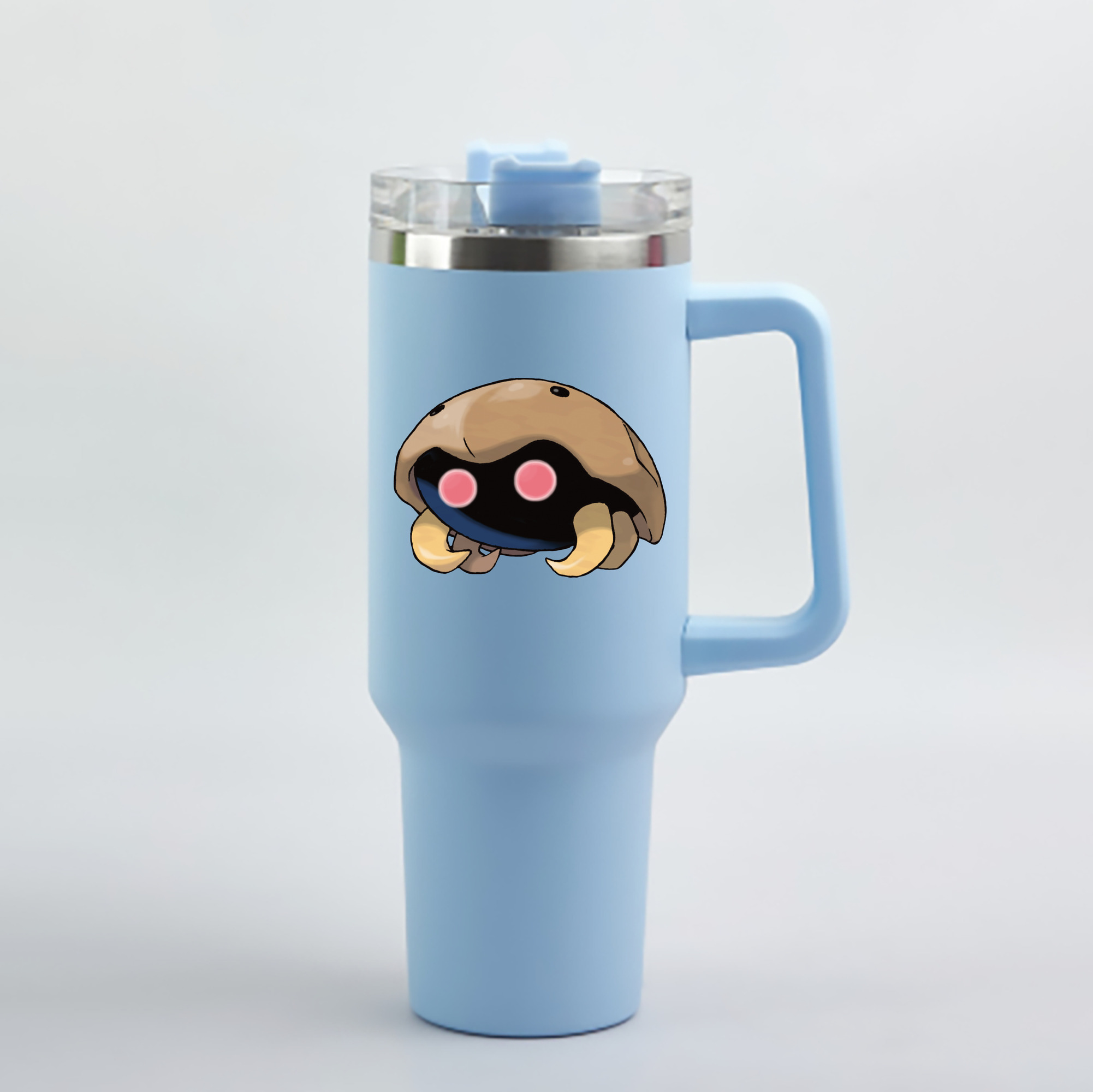 （画像用） ポケットモンスター Pokémon 1200mL車用タンブラー - クリスタルステッカー（プラスチックストロー付き）