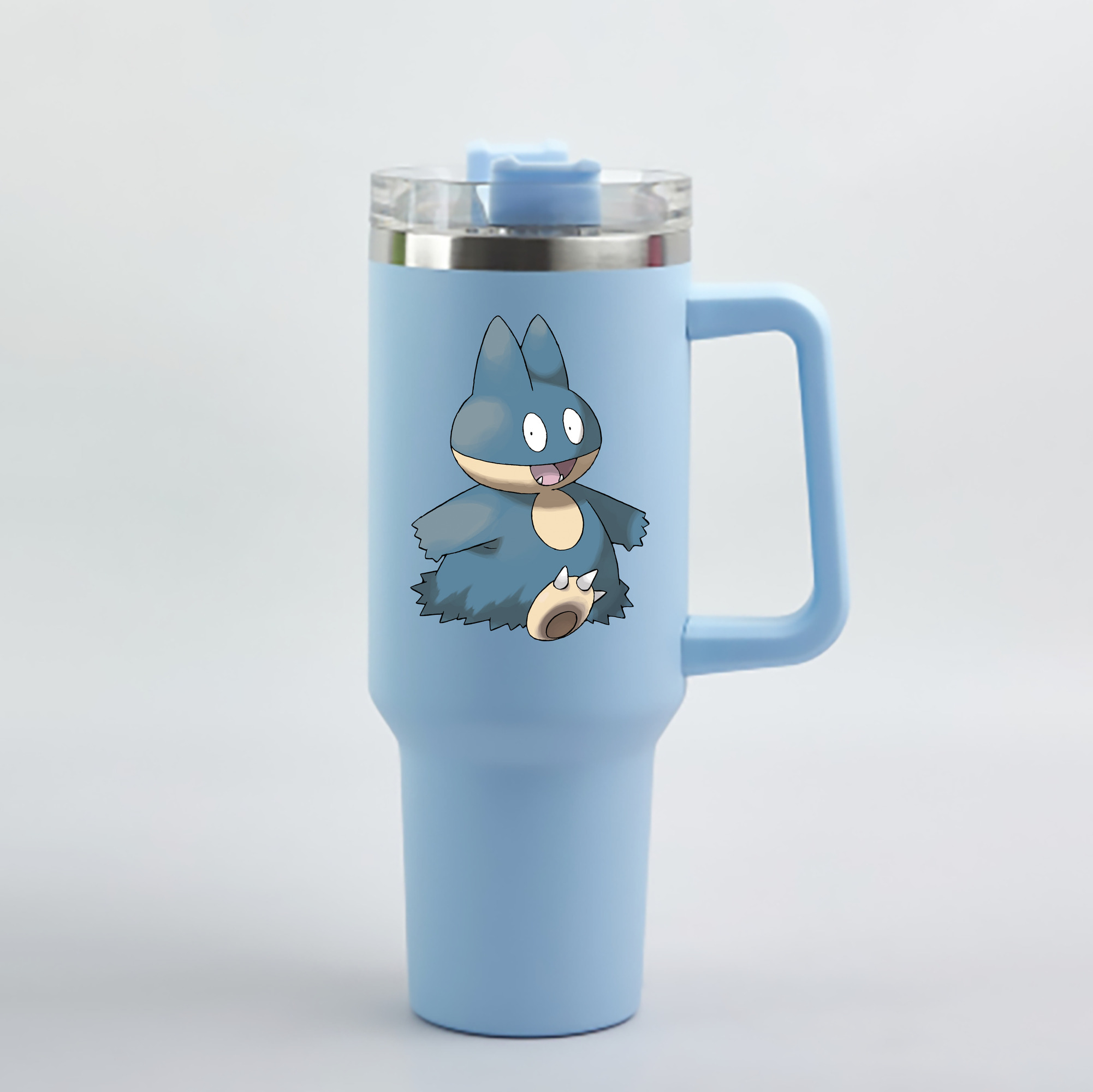 （画像用） ポケットモンスター Pokémon 1200mL車用タンブラー - クリスタルステッカー（プラスチックストロー付き）