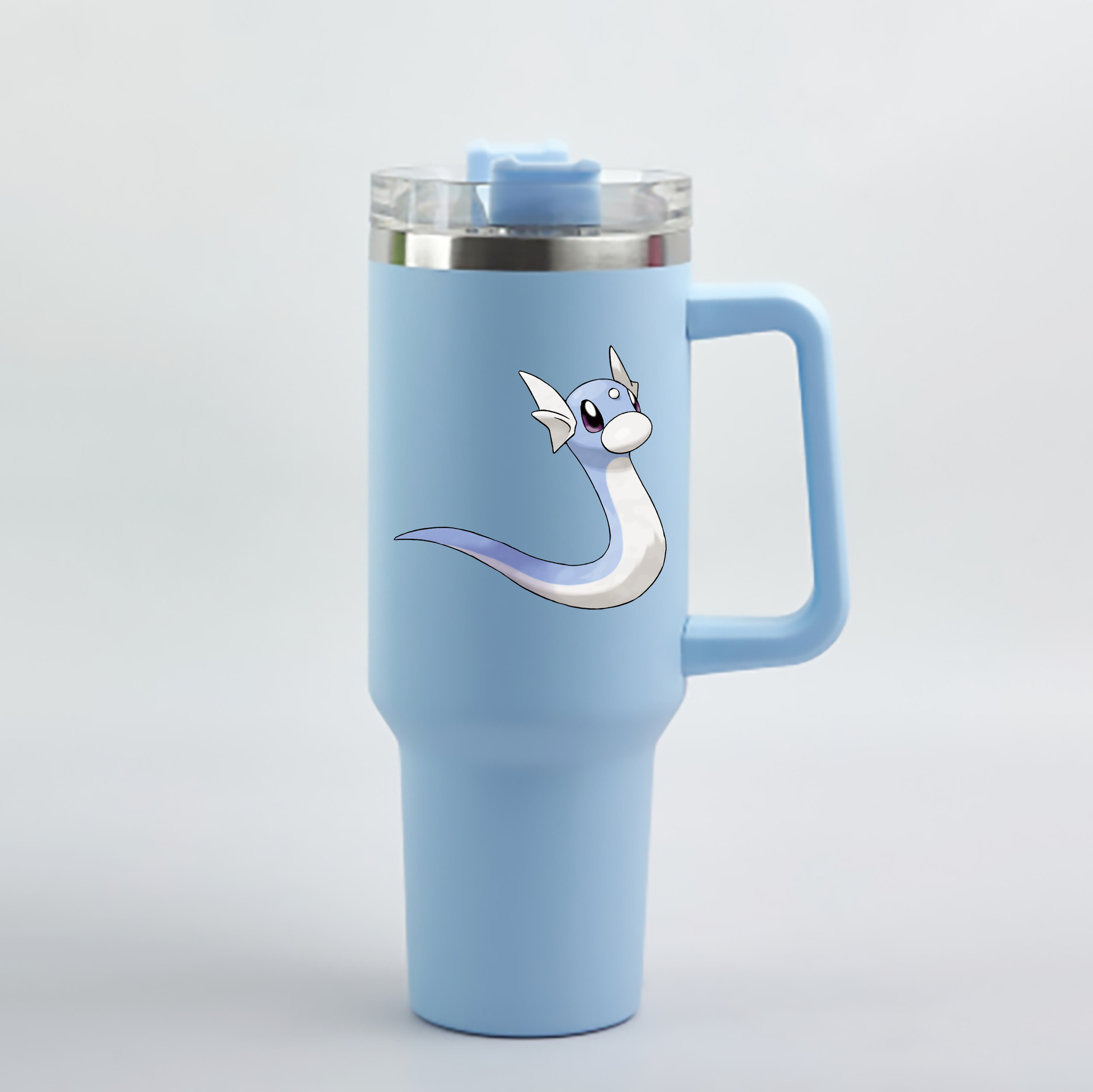 （画像用） ポケットモンスター Pokémon 1200mL車用タンブラー - クリスタルステッカー（プラスチックストロー付き）