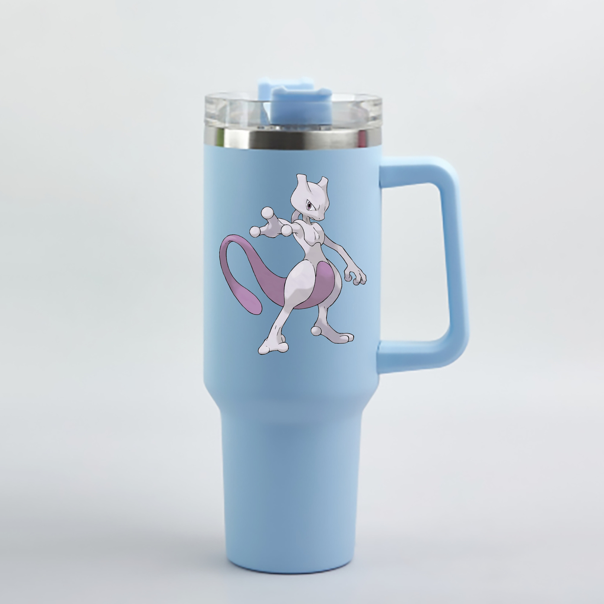 （画像用） ポケットモンスター Pokémon 1200mL車用タンブラー - クリスタルステッカー（プラスチックストロー付き）