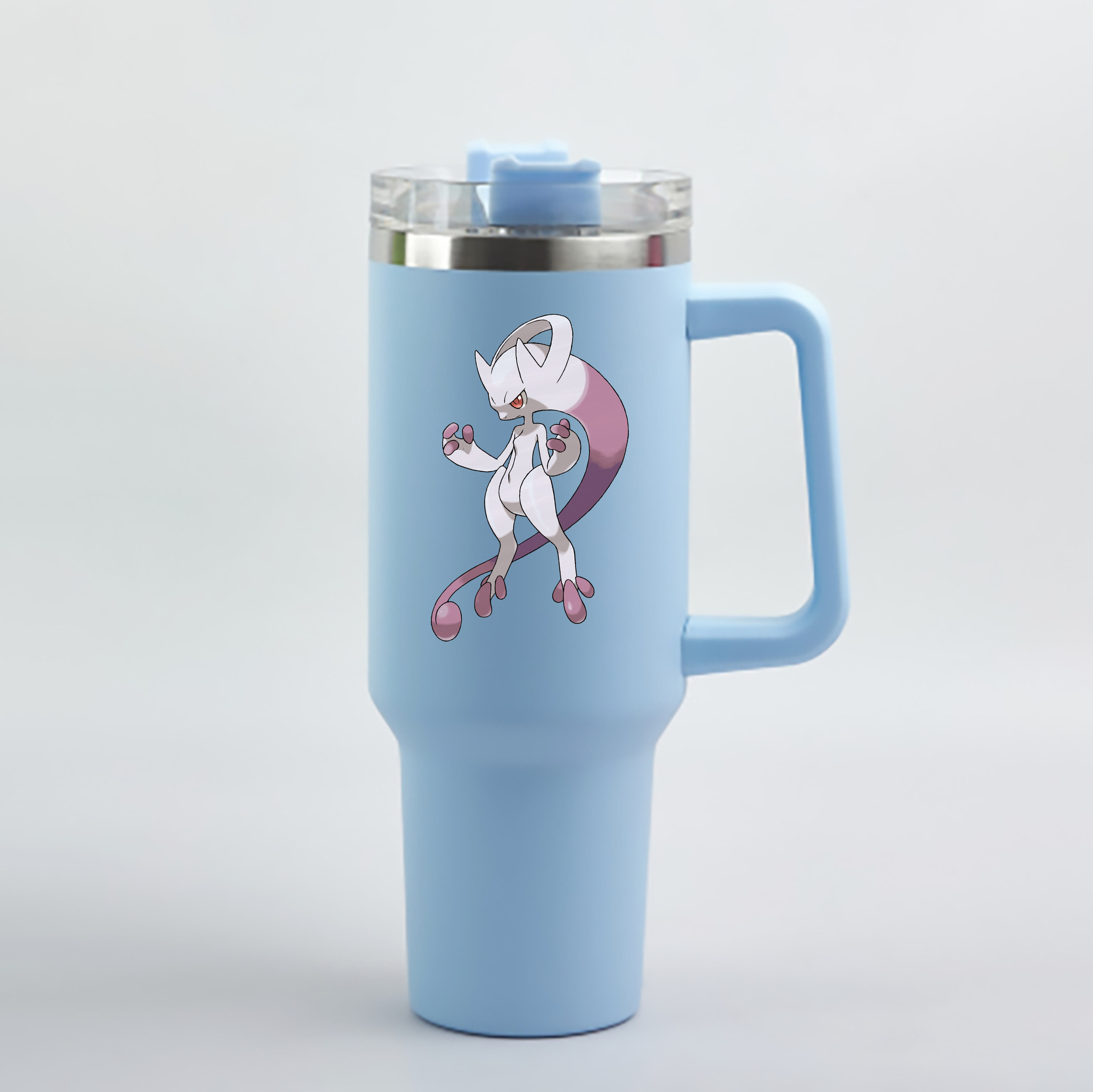 （画像用） ポケットモンスター Pokémon 1200mL車用タンブラー - クリスタルステッカー（プラスチックストロー付き）