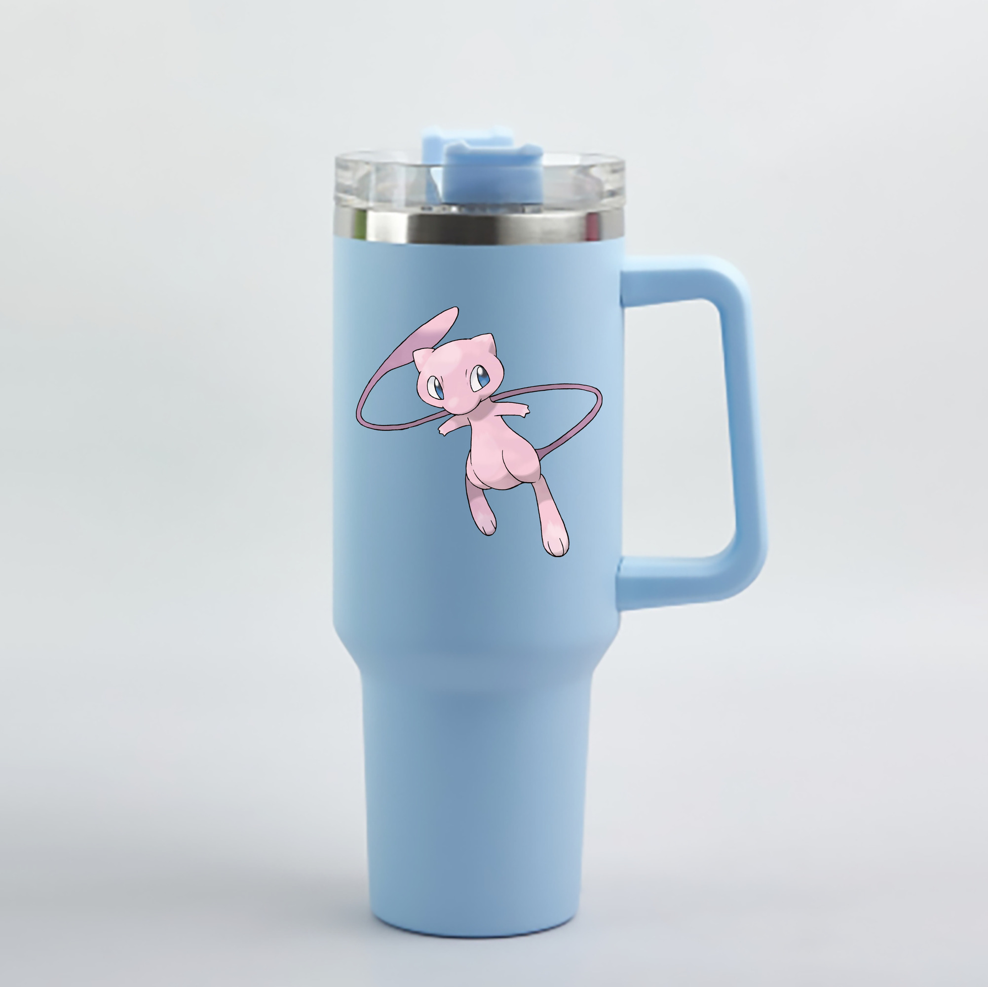 （画像用） ポケットモンスター Pokémon 1200mL車用タンブラー - クリスタルステッカー（プラスチックストロー付き）