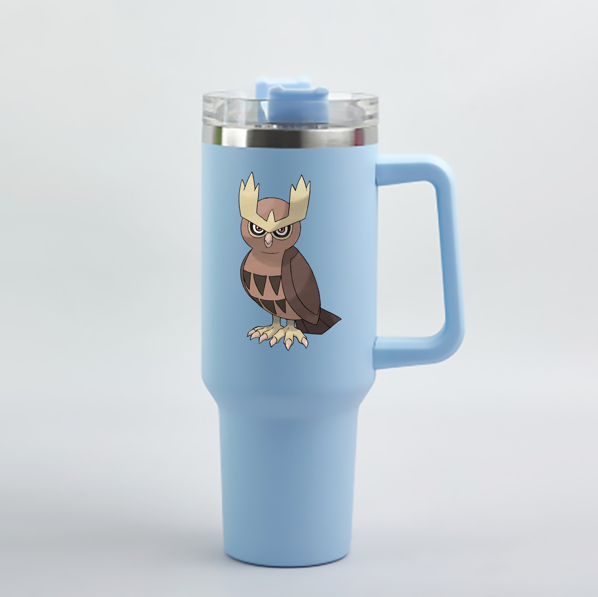 （画像用） ポケットモンスター Pokémon 1200mL車用タンブラー - クリスタルステッカー（プラスチックストロー付き）