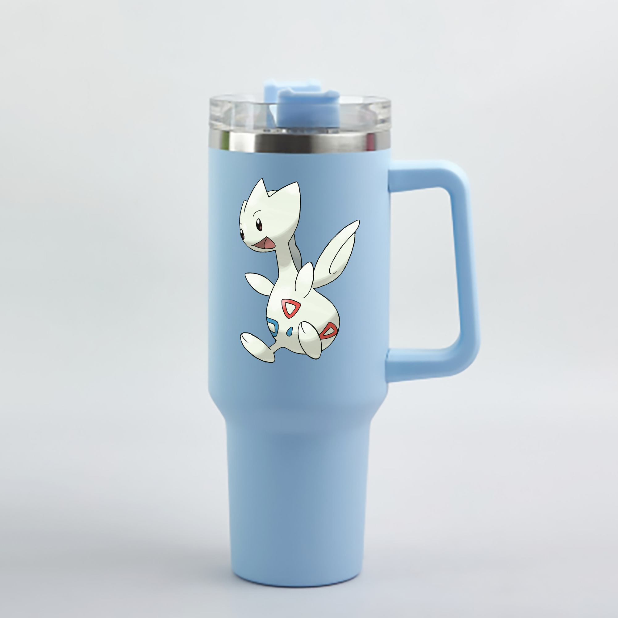 （画像用） ポケットモンスター Pokémon 1200mL車用タンブラー - クリスタルステッカー（プラスチックストロー付き）